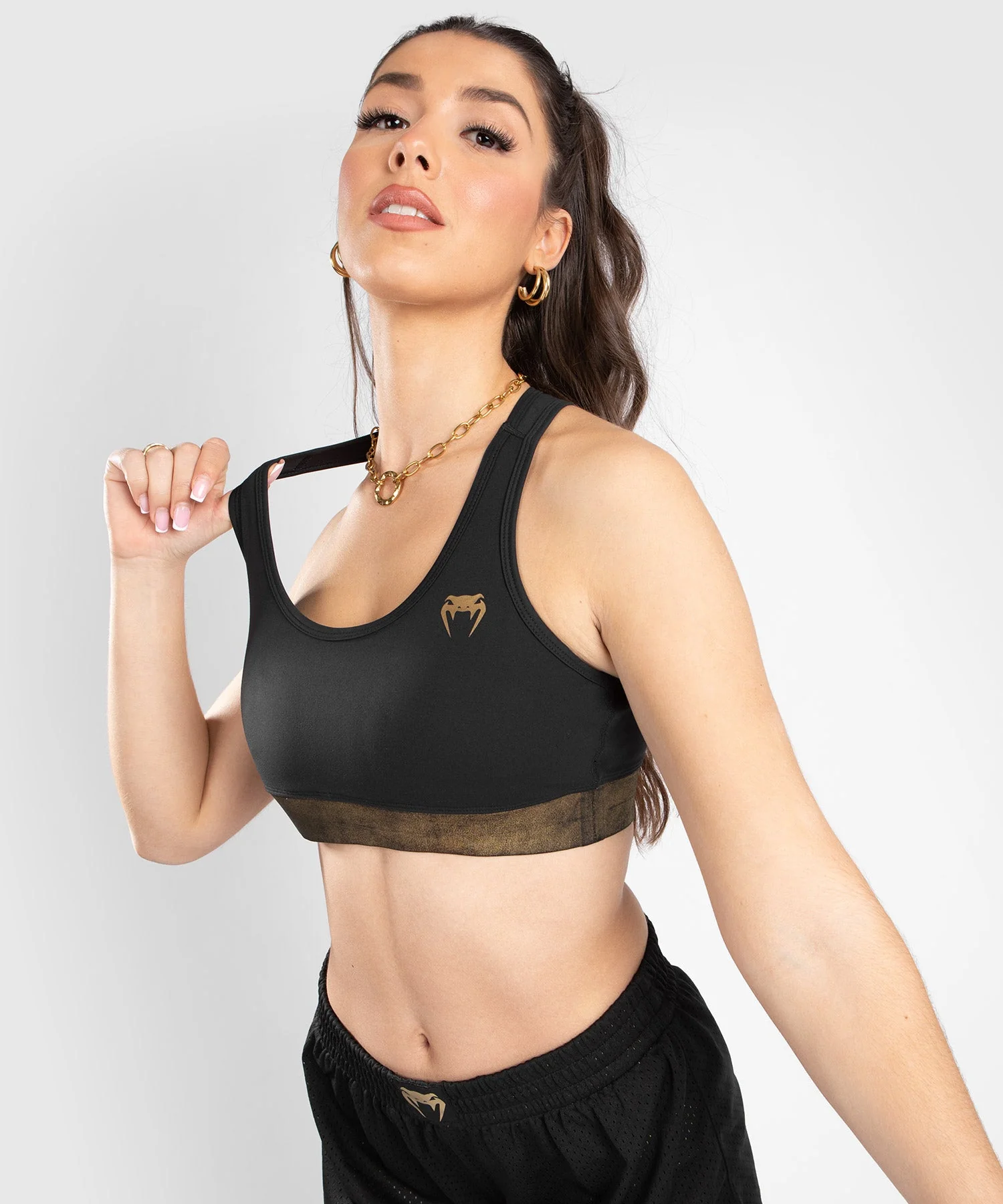 Venum Lightning Sport-BH – Schwarz/Gold - Image 2
