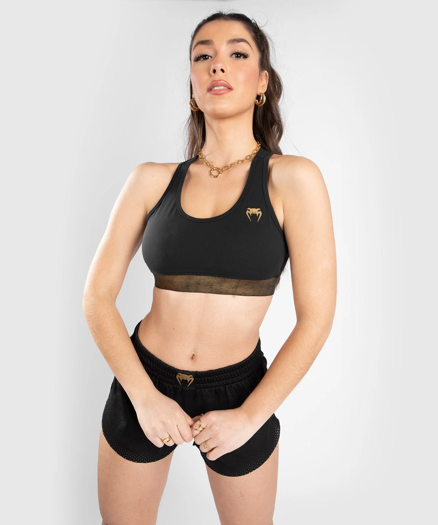 Venum Lightning Sport-BH – Schwarz/Gold - Image 3