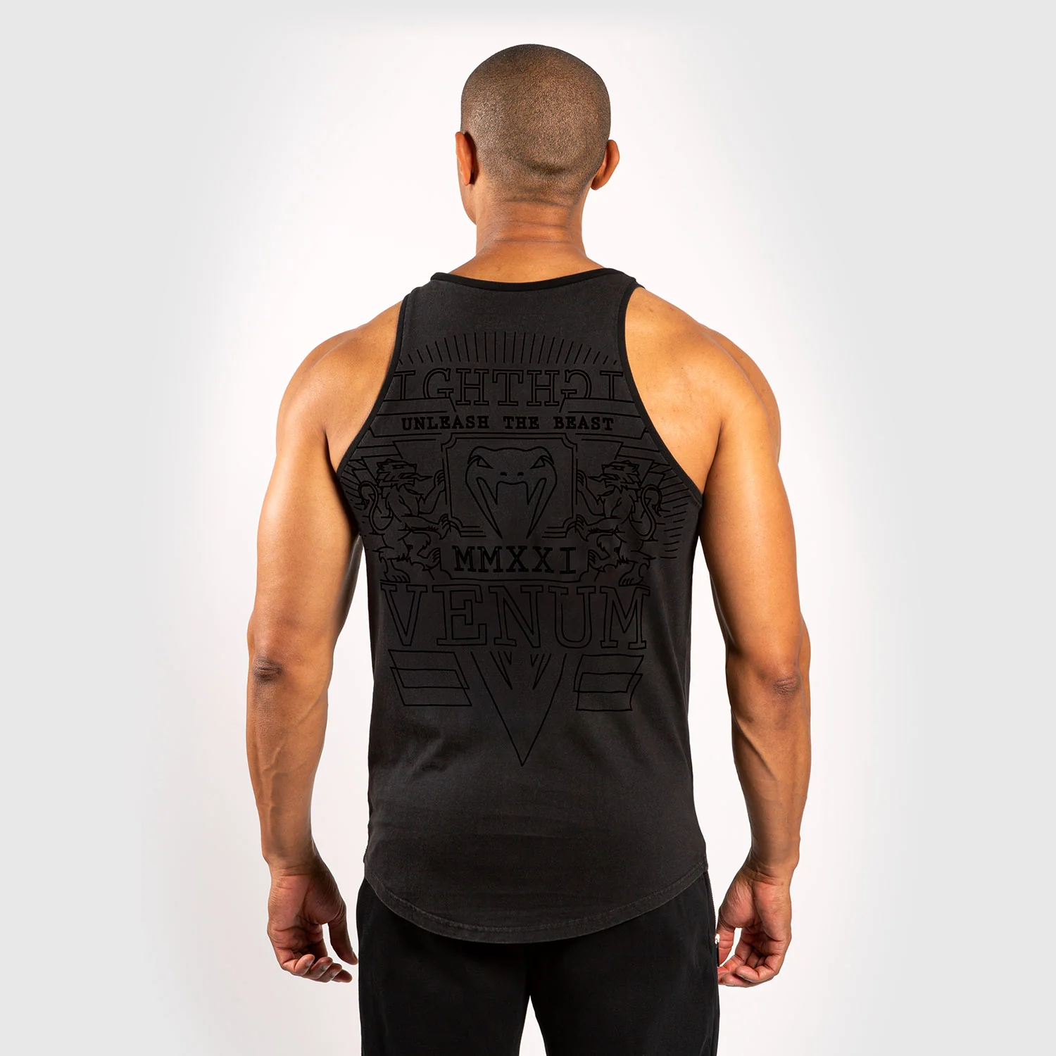 Venum LIONS21 Tanktop - Schwarz/Schwarz - Image 2