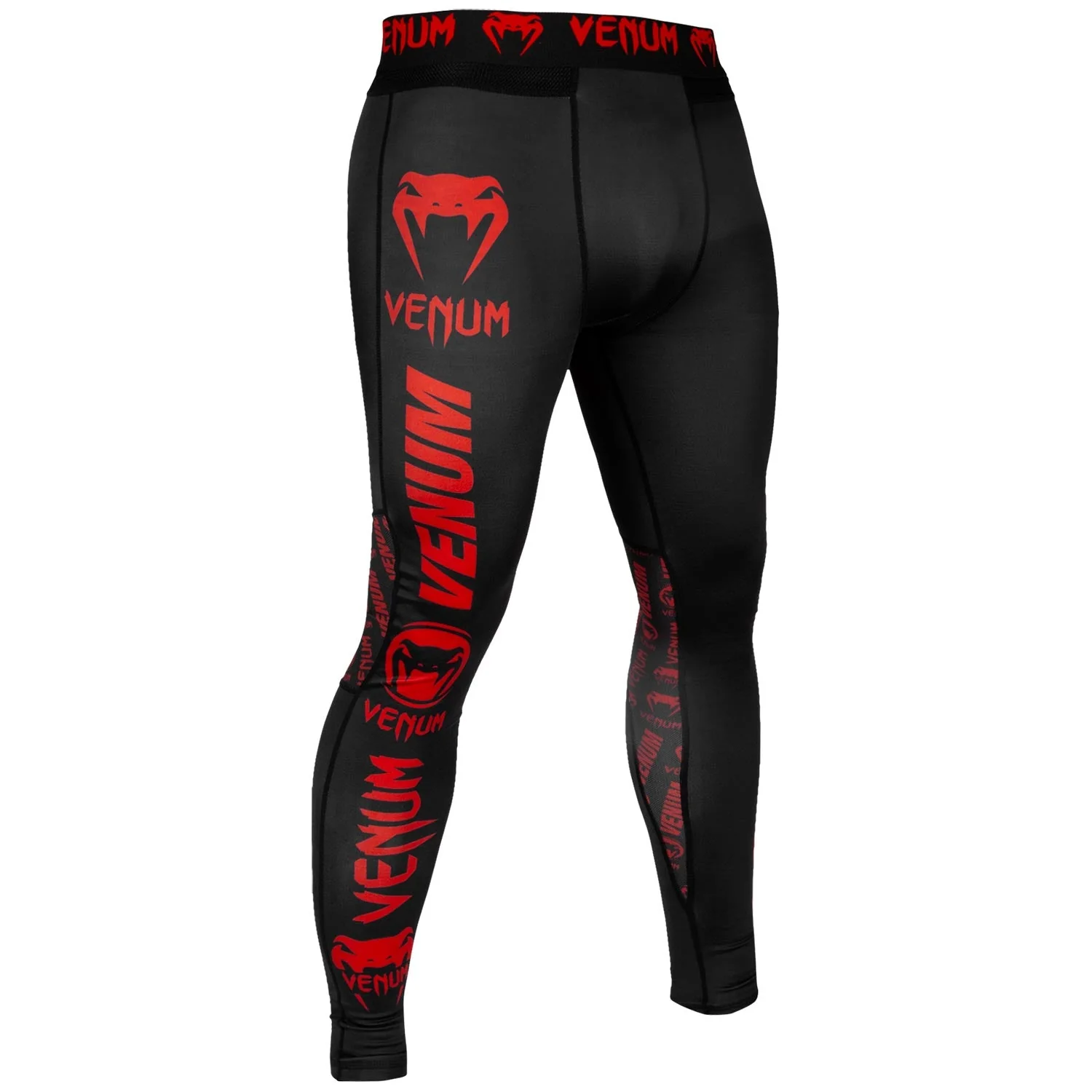 Venum Logos Kompressionshose - Schwarz/Rot