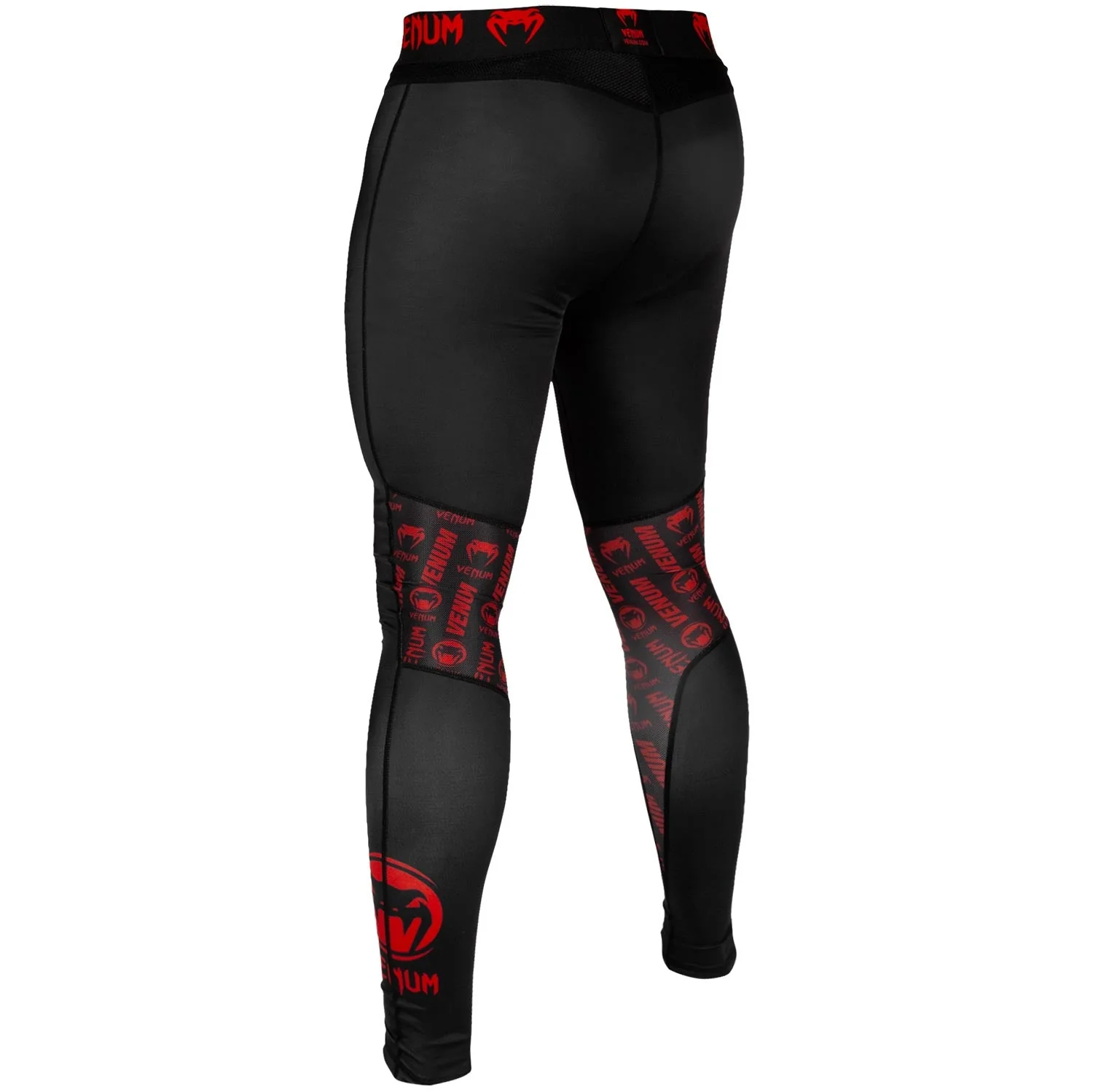 Venum Logos Kompressionshose - Schwarz/Rot - Image 3
