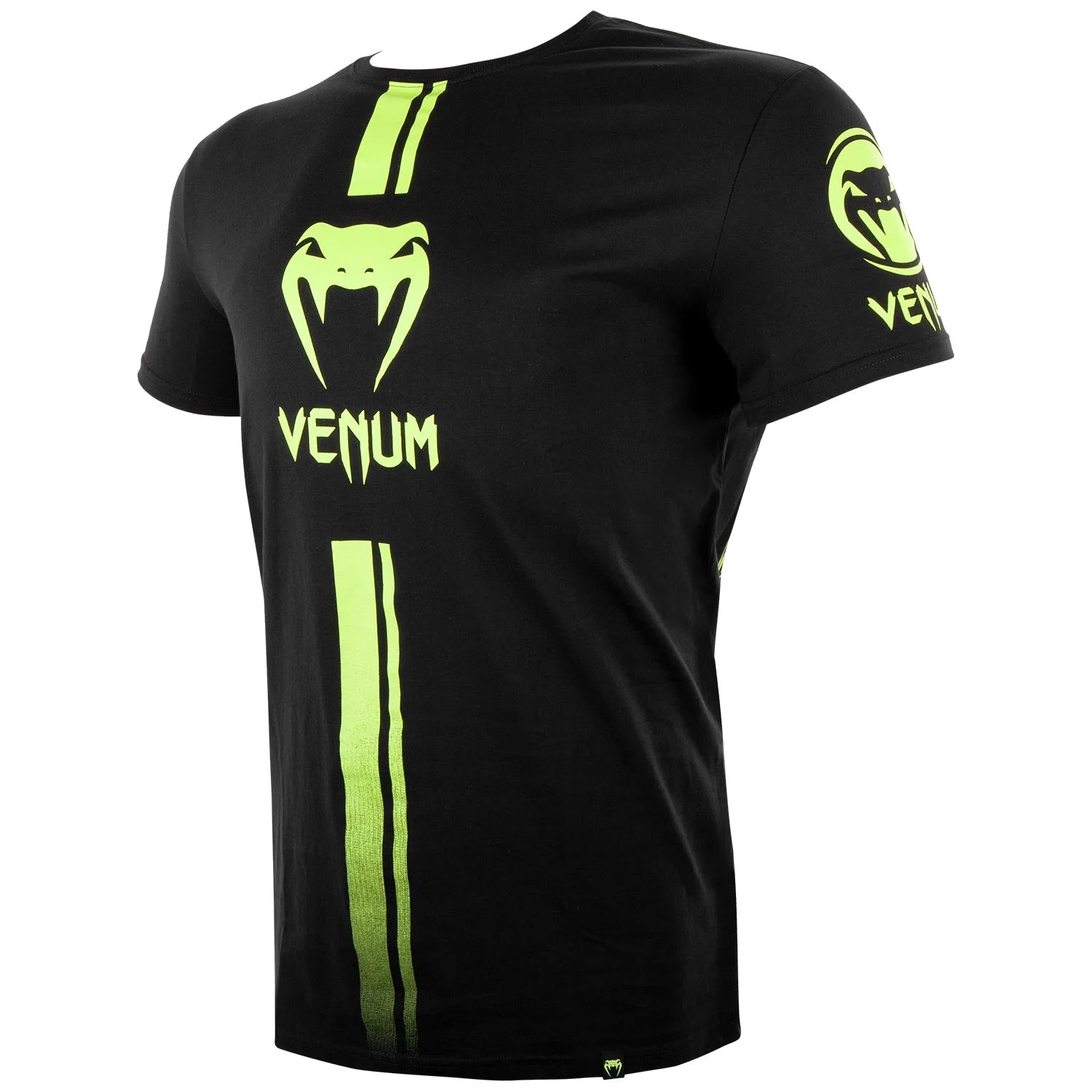 Venum Logos T-Shirt - Schwarz/Neongelb - Image 2