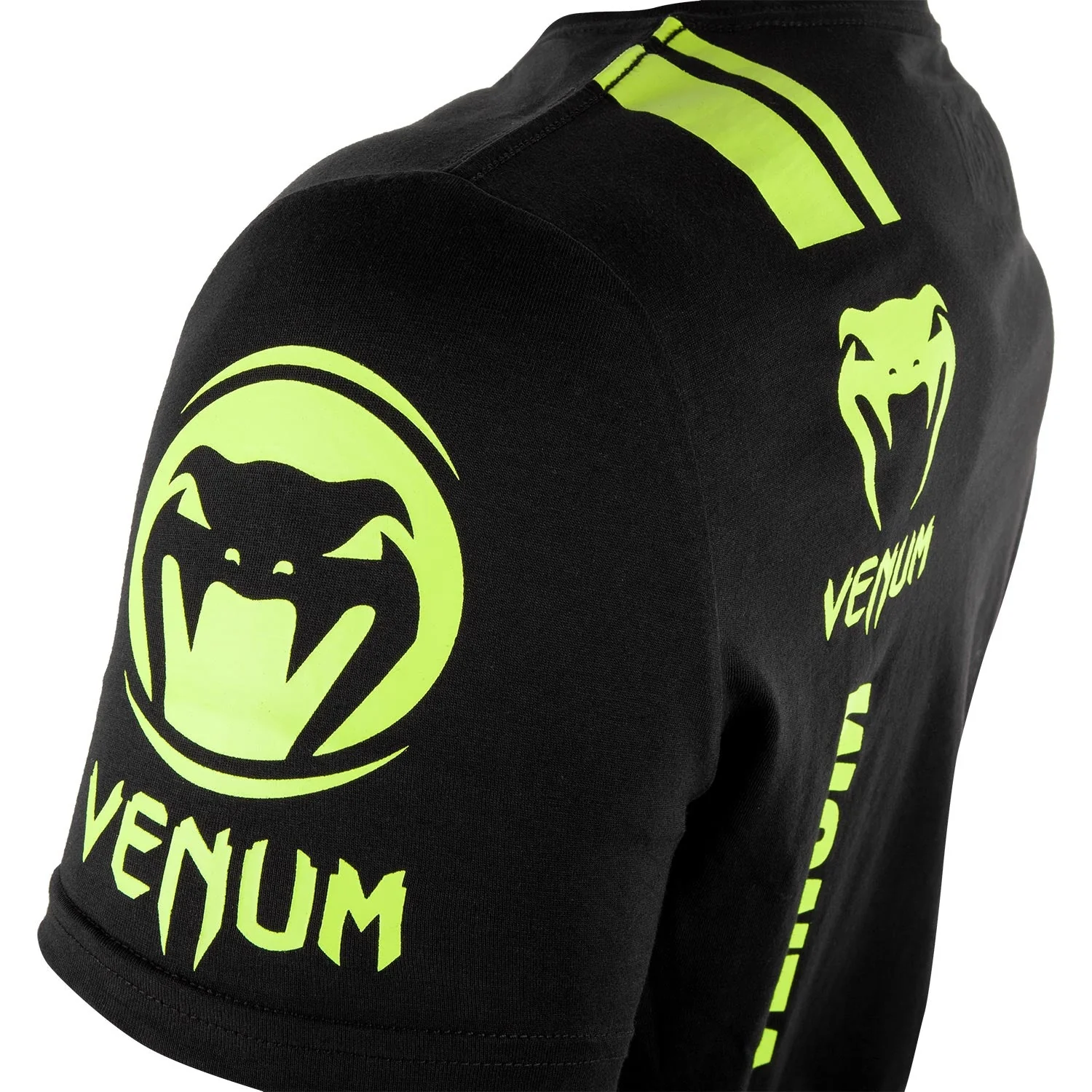 Venum Logos T-Shirt - Schwarz/Neongelb - Image 5