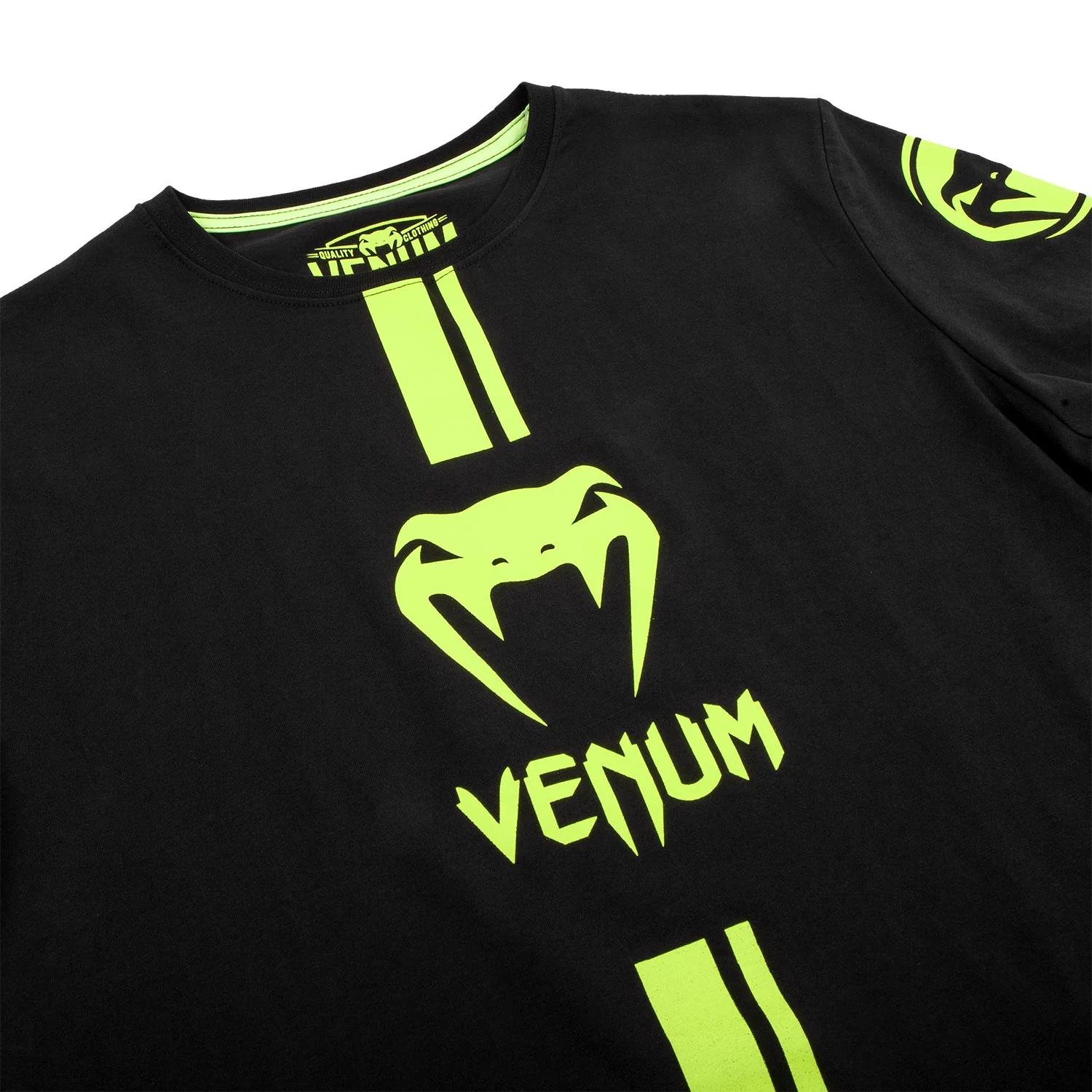 Venum Logos T-Shirt - Schwarz/Neongelb - Image 6