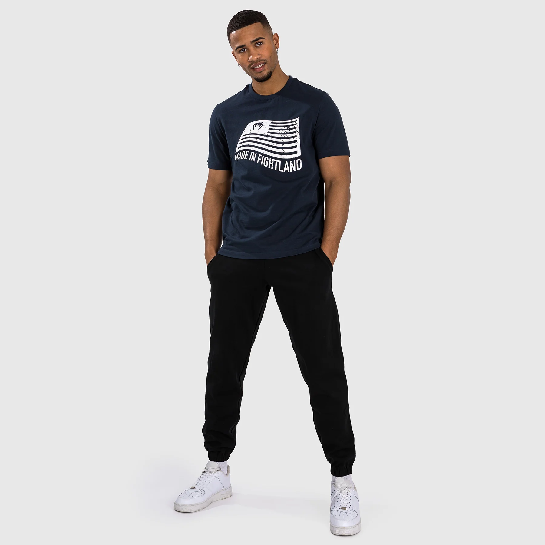 Venum Made in Fightland T-Shirt - Marineblau/Weiß