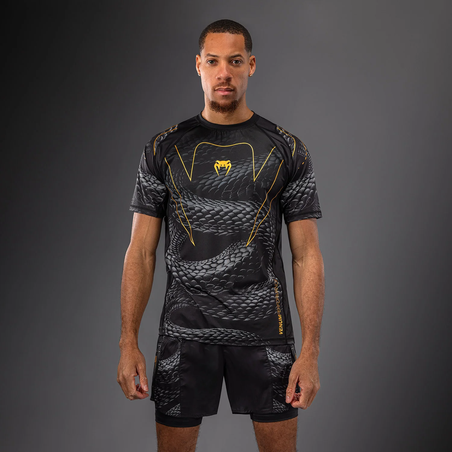 Venum Matupa Dry-Tech-T-Shirt - Schwarz/Grau/Gold