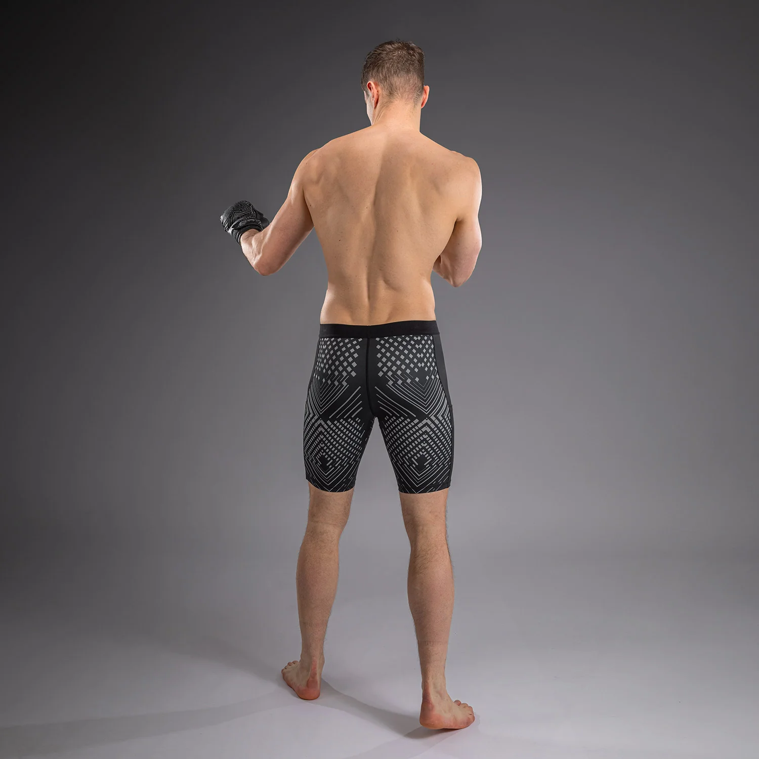 Venum Midnight Fury Kompressionsshort – Schwarz/Grau/Silber - Image 5