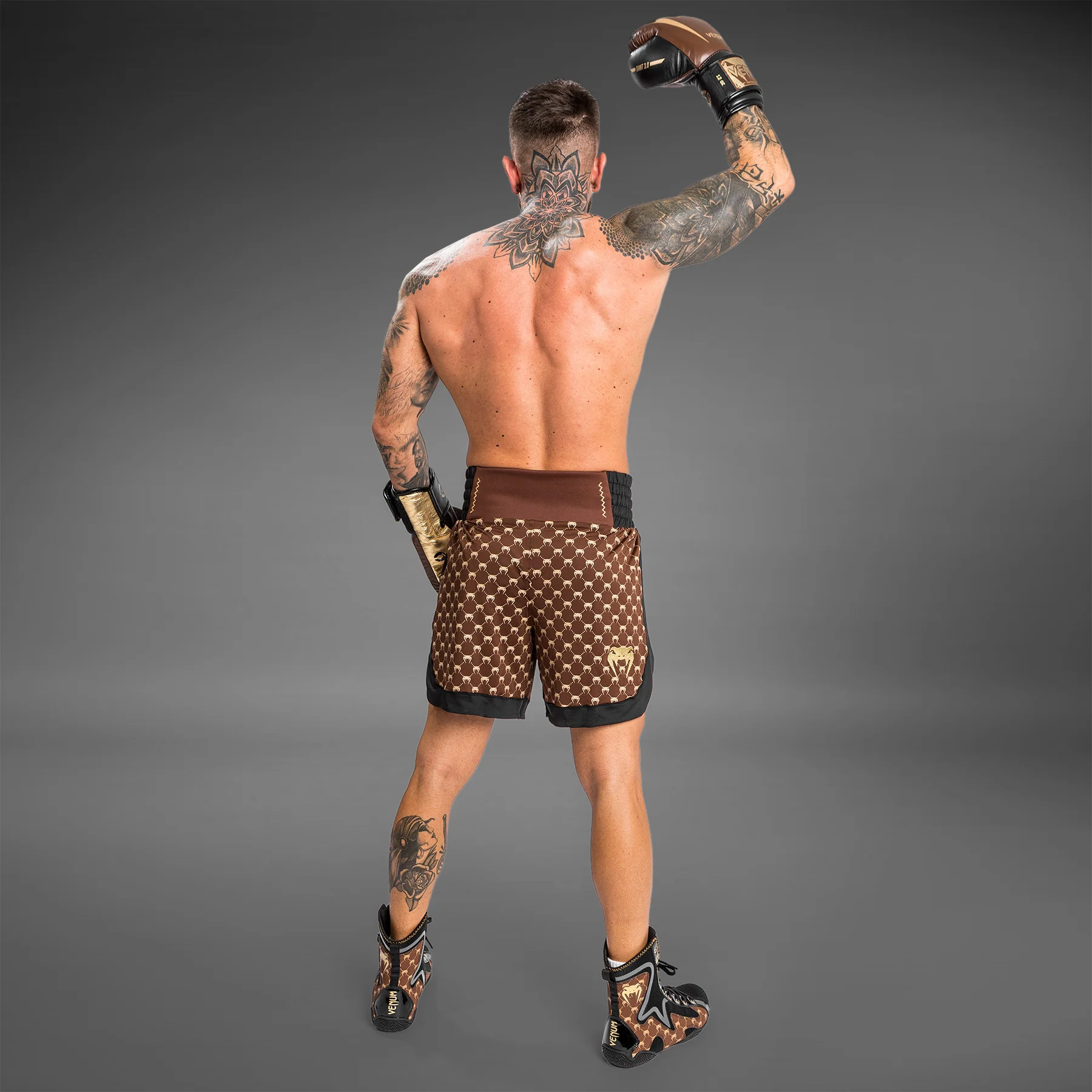 Venum Monogram Boxershorts - Schwarz/Braun - Image 5