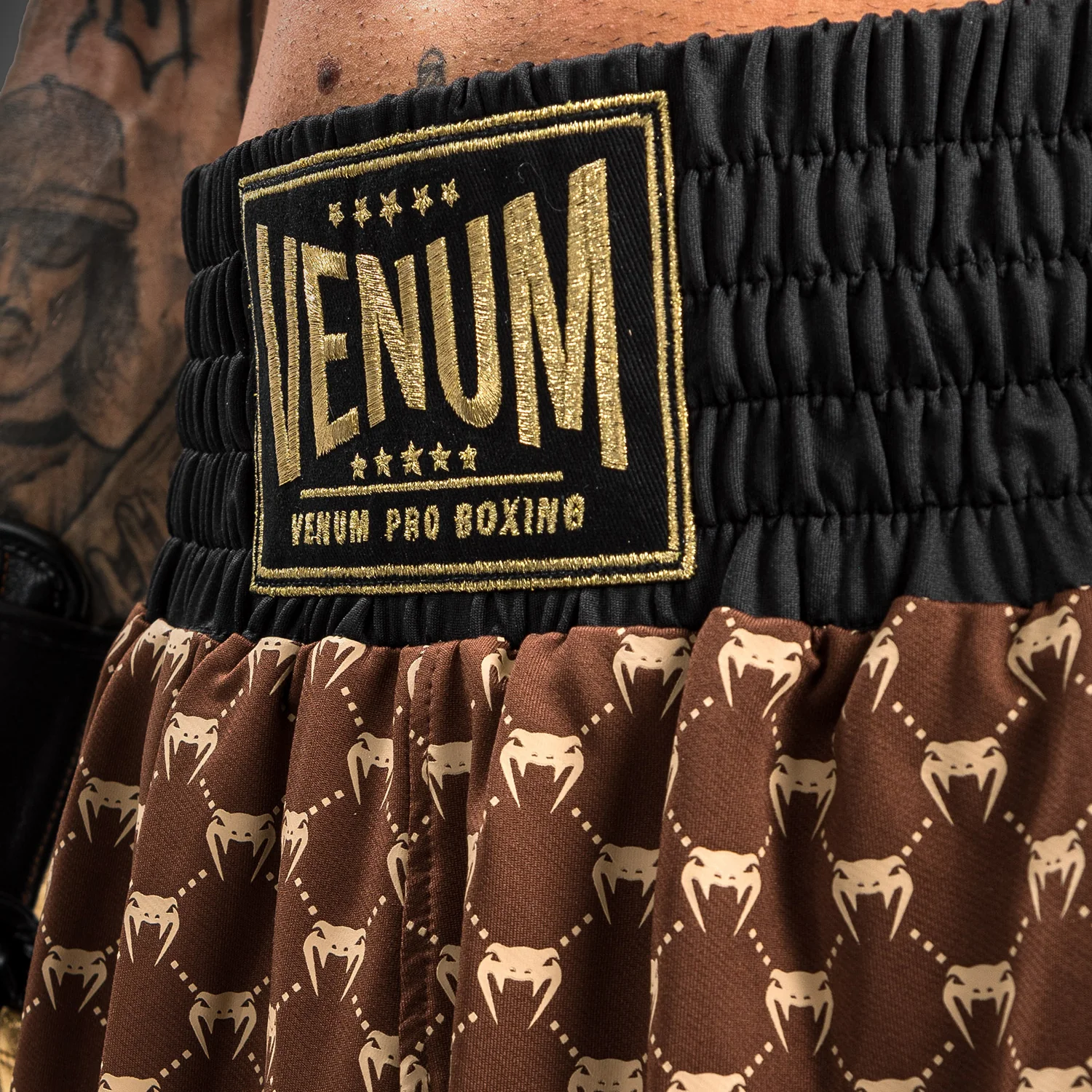 Venum Monogram Boxershorts - Schwarz/Braun - Image 6