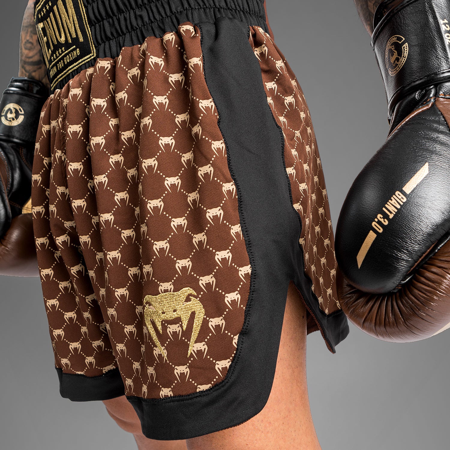 Venum Monogram Boxershorts - Schwarz/Braun - Image 7