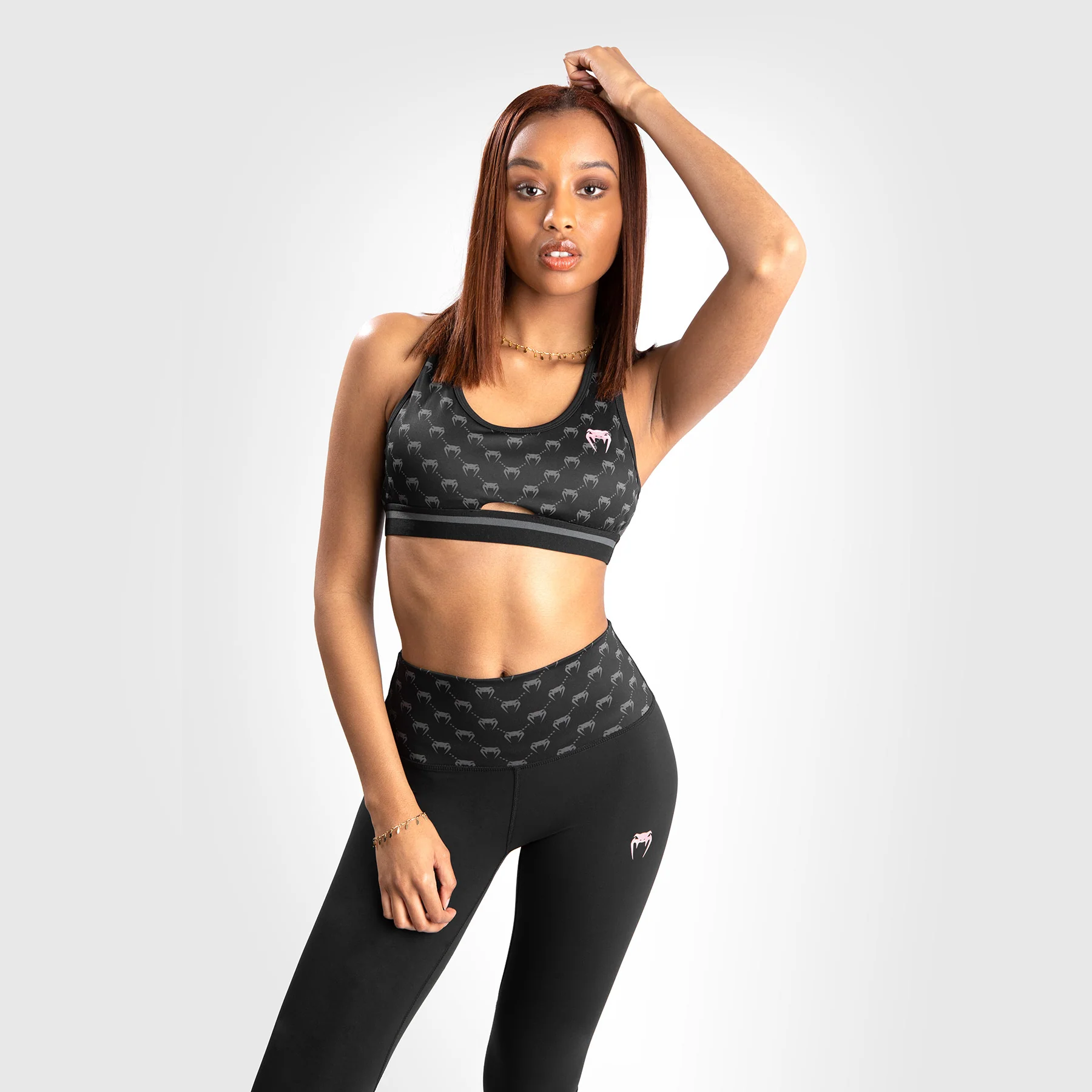 Venum Monogram Leggings – Schwarz//Roségold - Image 7