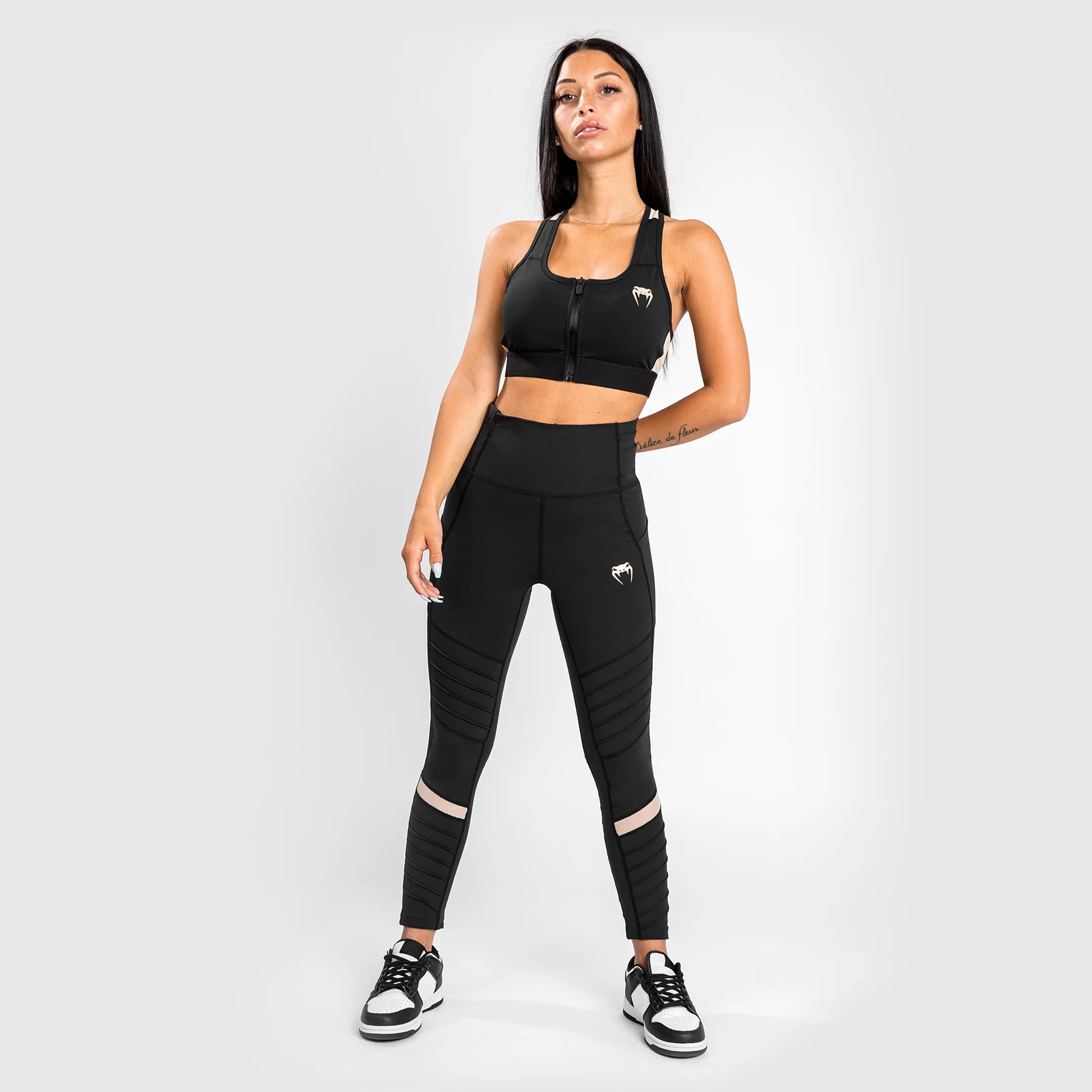 Venum Moto 7/8 Leggings – Schwarz/Sand - Image 4