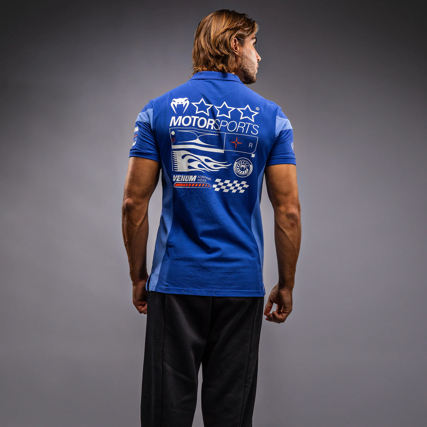 Venum Motorsport Baumwoll-Polo - Königsblau