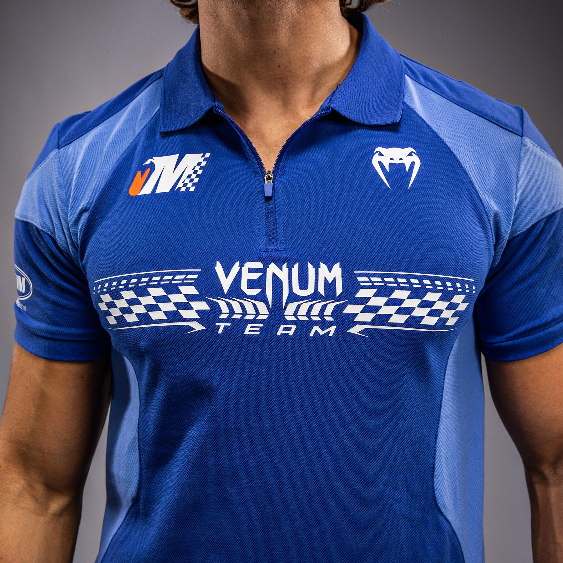 Venum Motorsport Baumwoll-Polo - Königsblau - Image 4