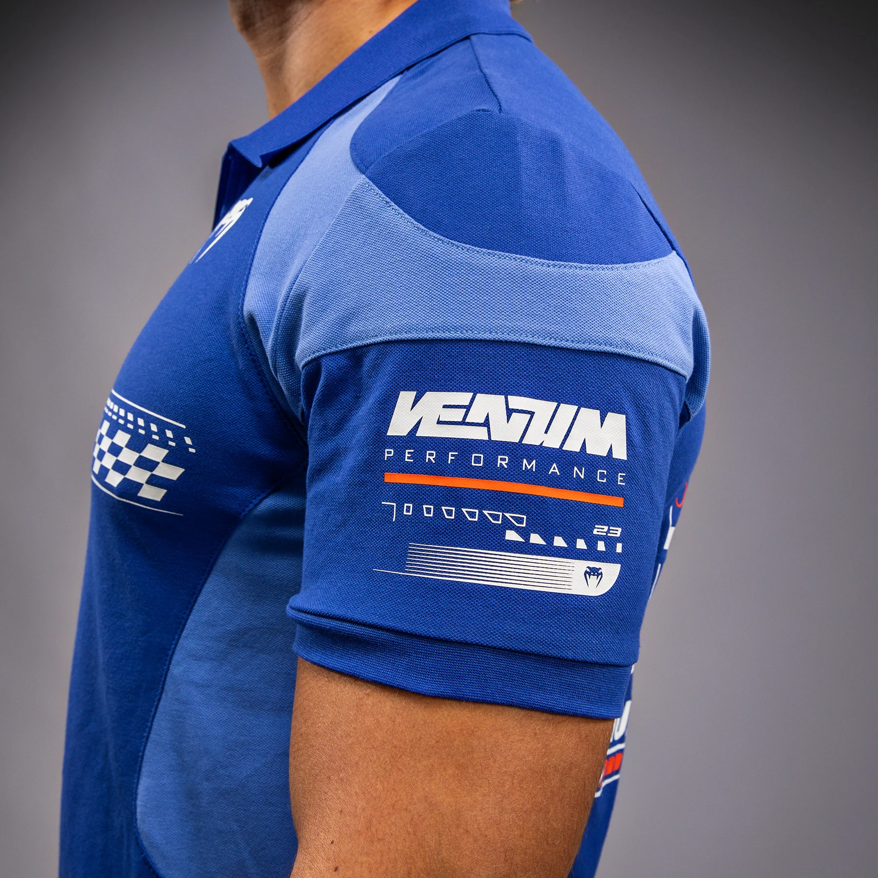 Venum Motorsport Baumwoll-Polo - Königsblau - Image 6
