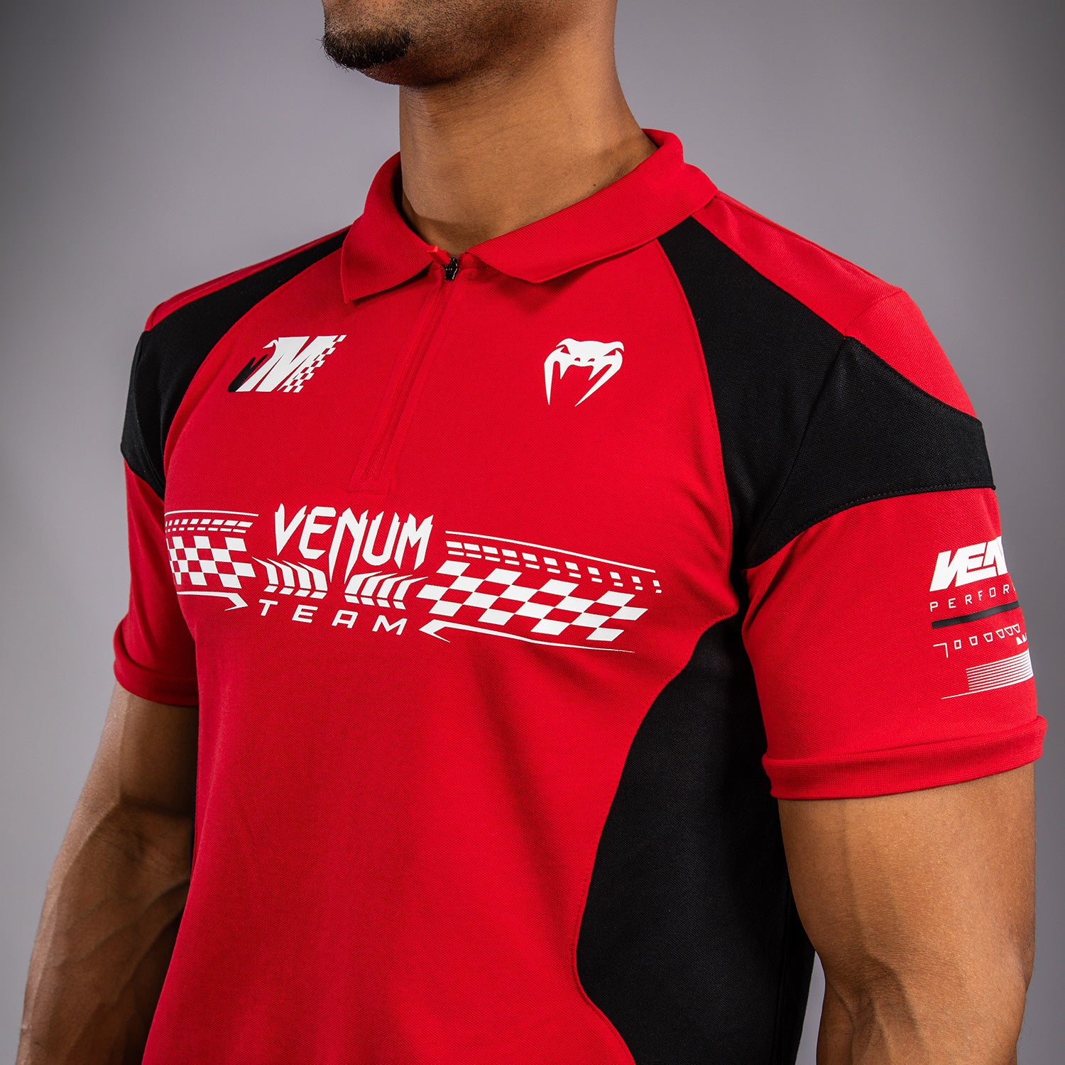 Venum Motorsport Baumwoll-Polo - Rennrot - Image 5