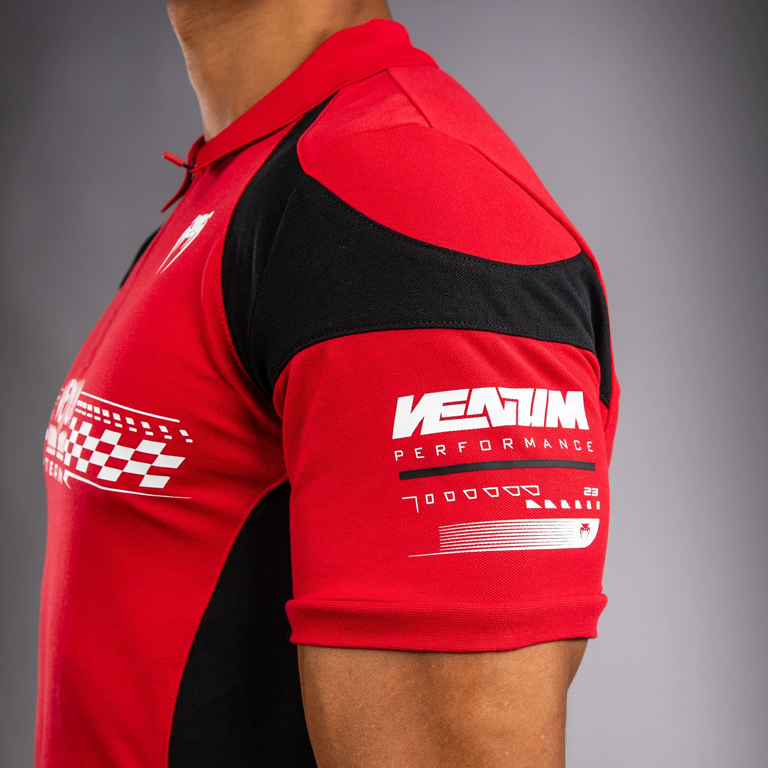 Venum Motorsport Baumwoll-Polo - Rennrot - Image 6