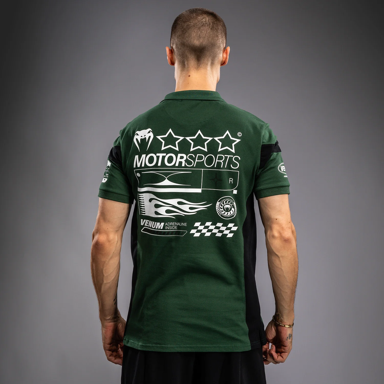 Venum Motorsport Baumwollpolo - Tiefwald