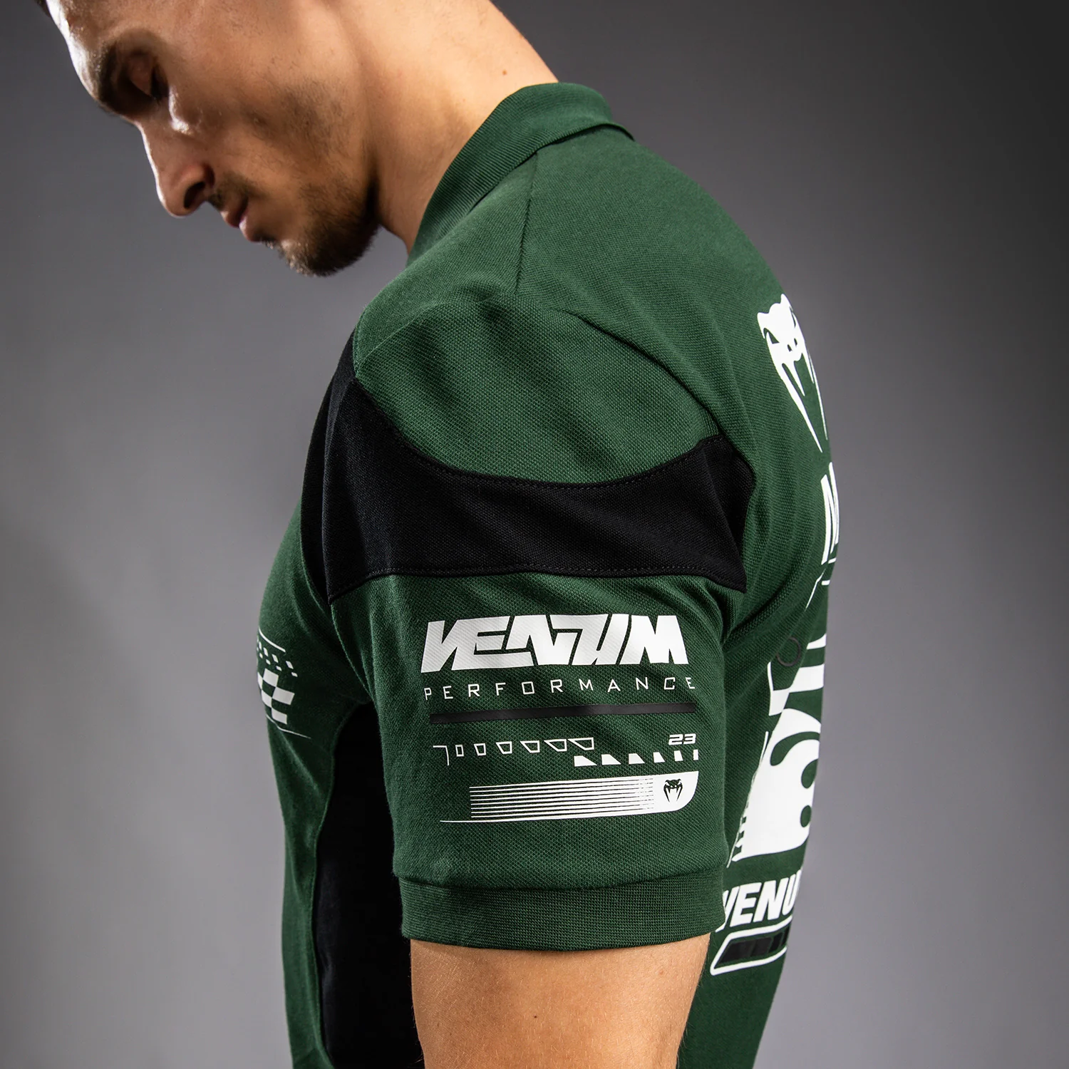 Venum Motorsport Baumwollpolo - Tiefwald - Image 6