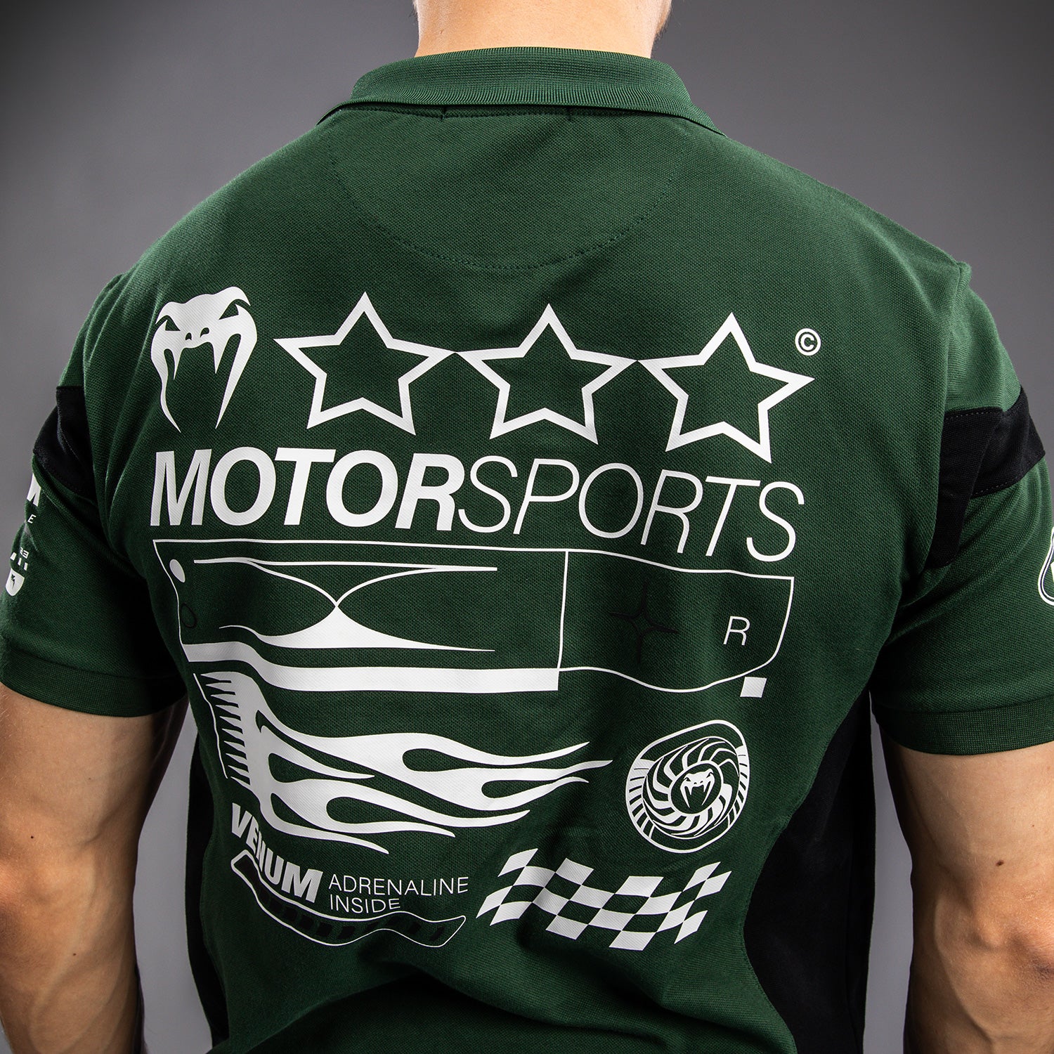 Venum Motorsport Baumwollpolo - Tiefwald - Image 8