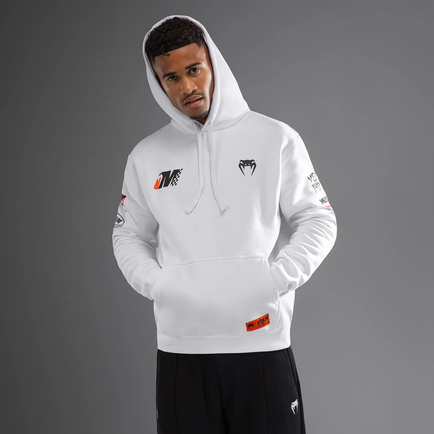 Venum Motorsport Hoodie - Schneeweiß