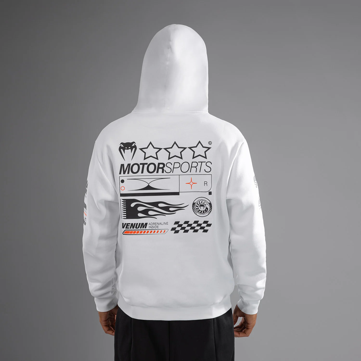 Venum Motorsport Hoodie - Schneeweiß - Image 4