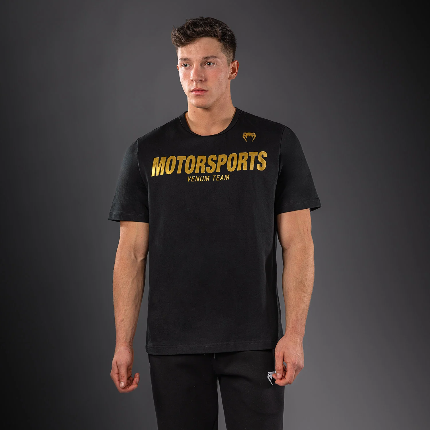 Venum Motorsports VT T-Shirt – Schwarz/Gold - Image 3