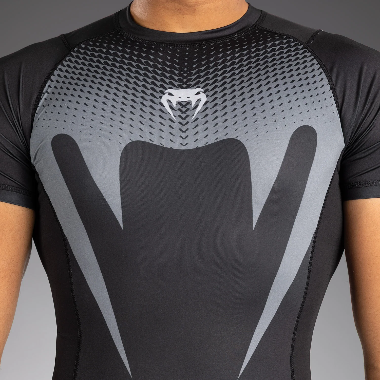 Venum No Gi Rashguards - Schwarz/Silbergrau - Image 4