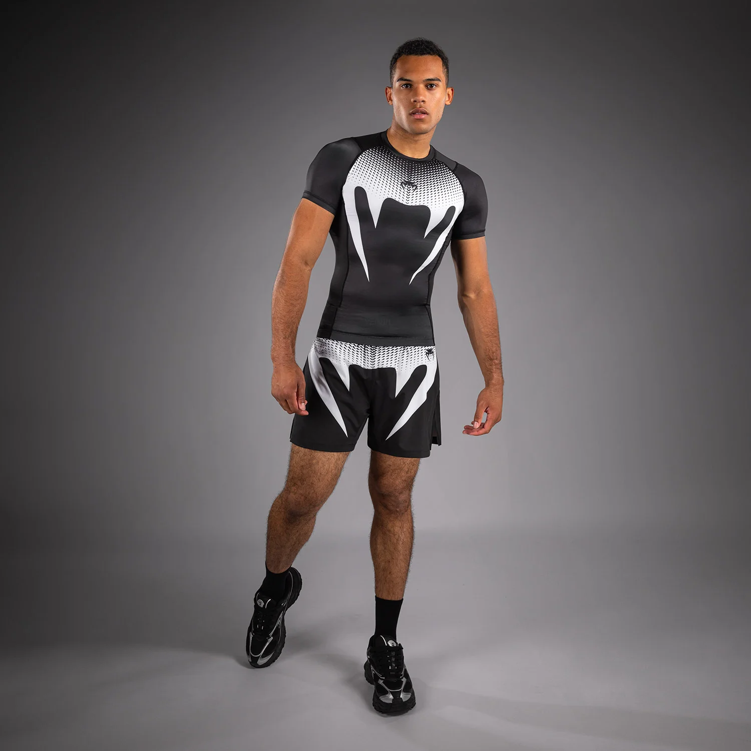 Venum No Gi Rashguards - Schwarz/Weiß - Image 5