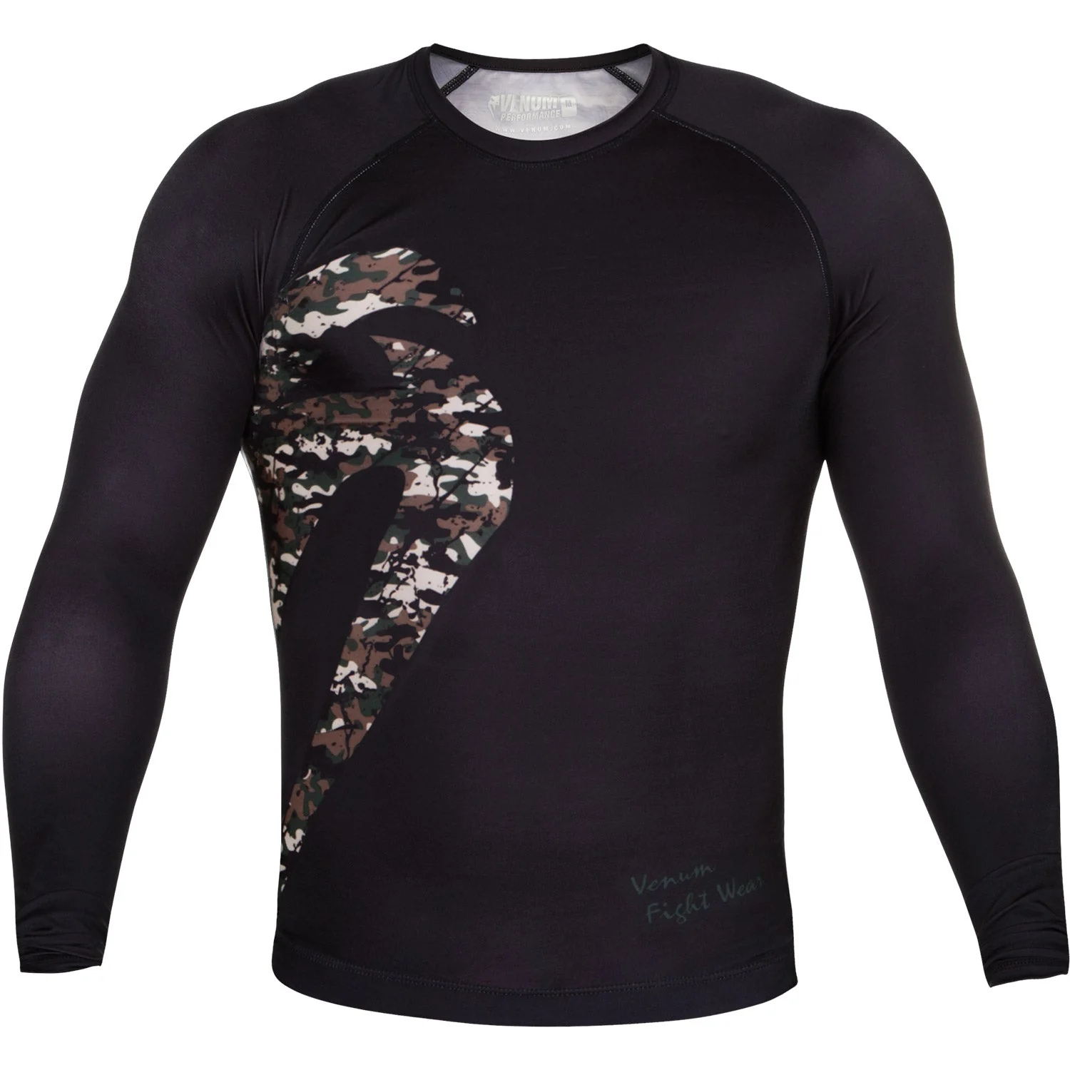 Venum Original Giant Rashguard - Langarm - Schwarz/Wald-Camo - Image 2