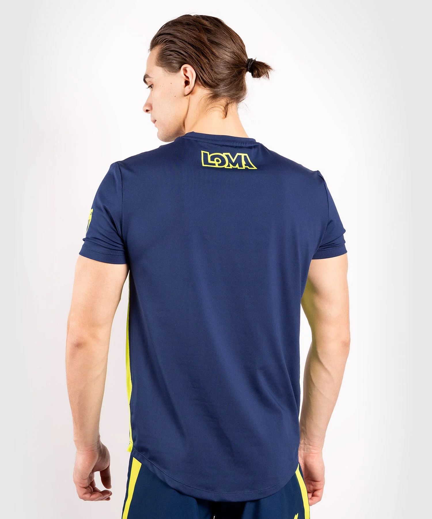 Venum Origins Dry Tech T-Shirt - Blau/Gelb - Image 4