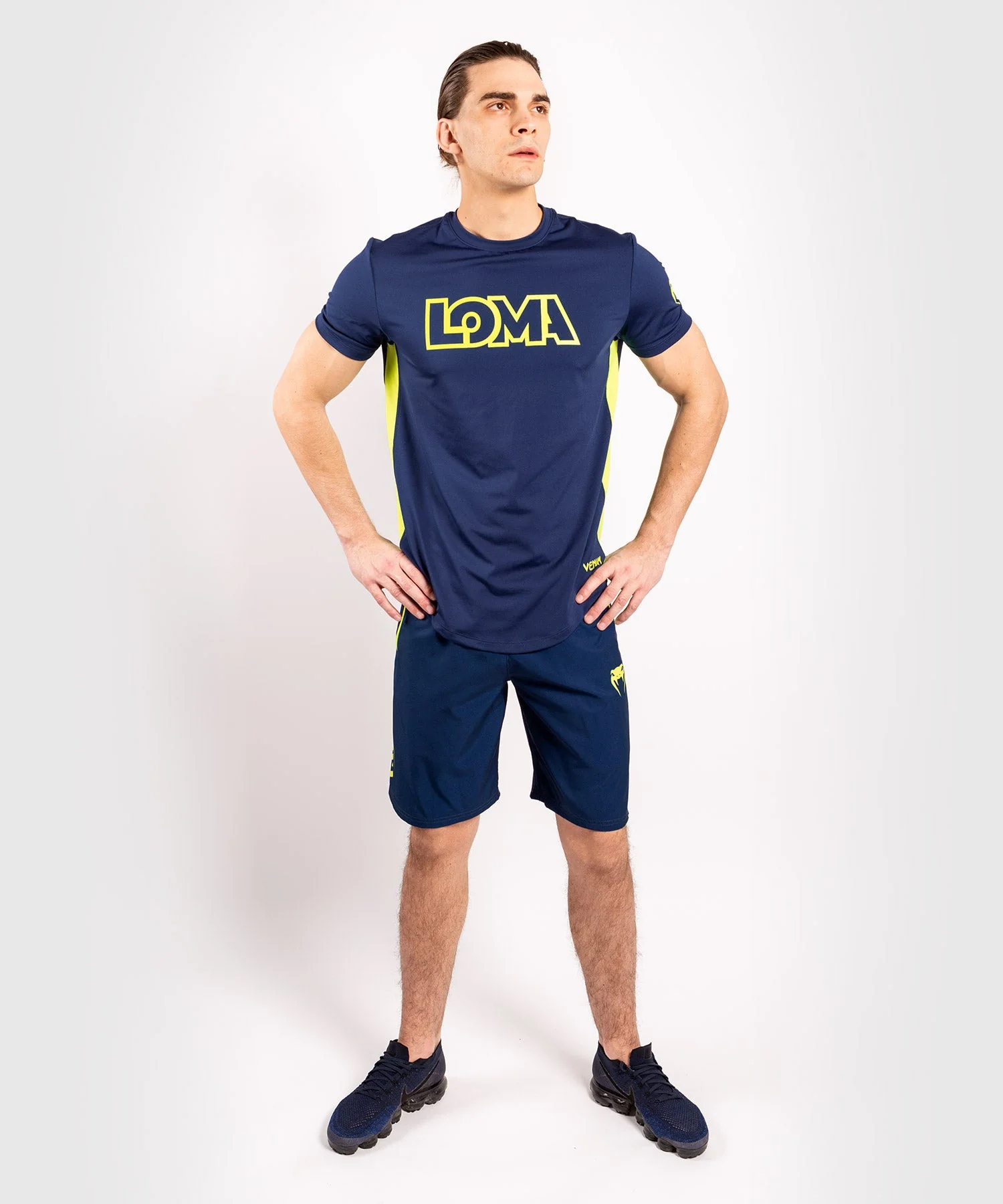 Venum Origins Dry Tech T-Shirt - Blau/Gelb - Image 5