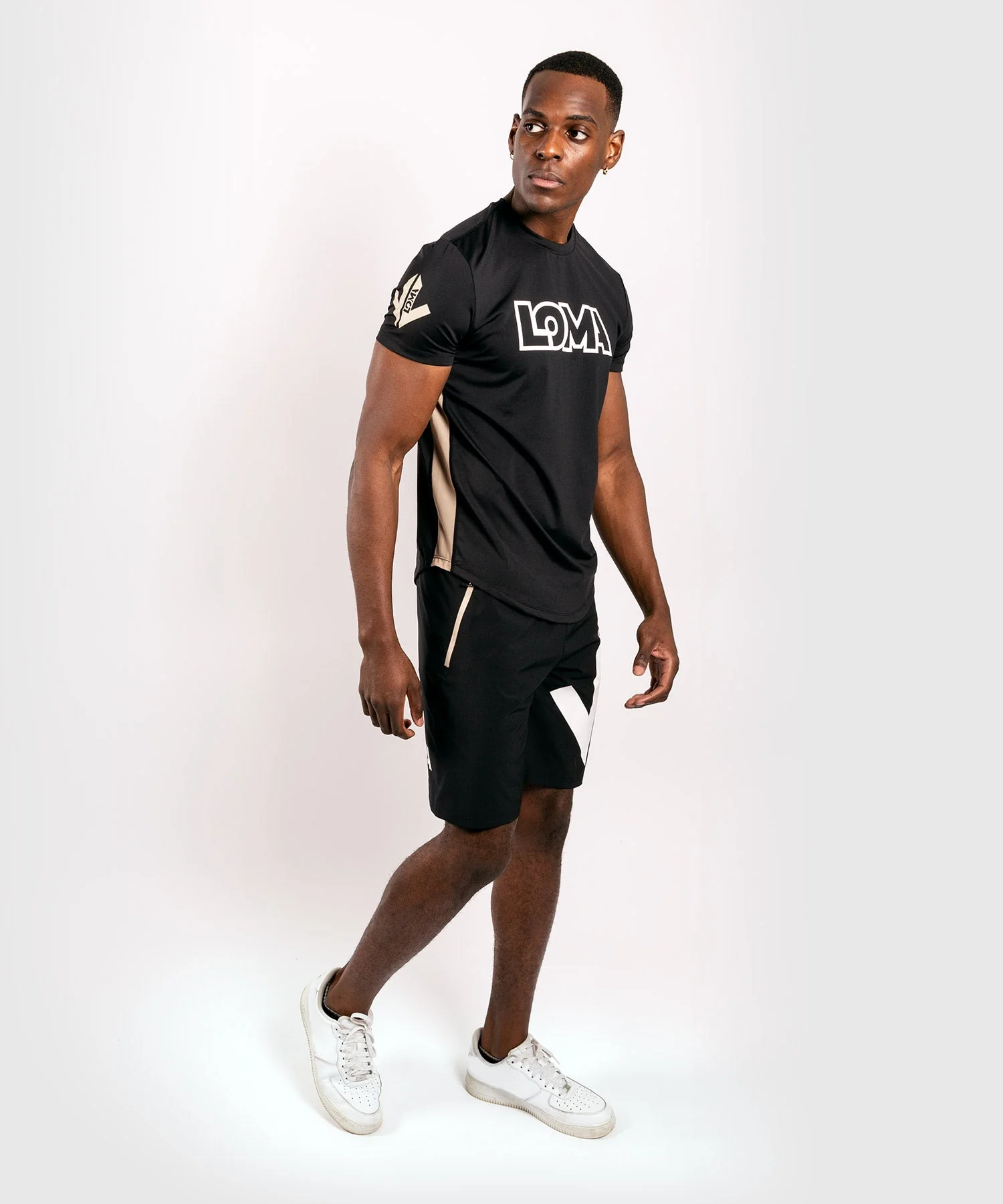Venum Origins Dry Tech T-Shirt - Schwarz/Weiß - Image 10