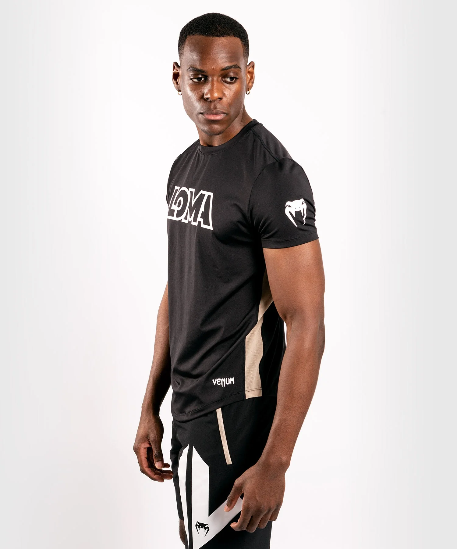 Venum Origins Dry Tech T-Shirt - Schwarz/Weiß - Image 2