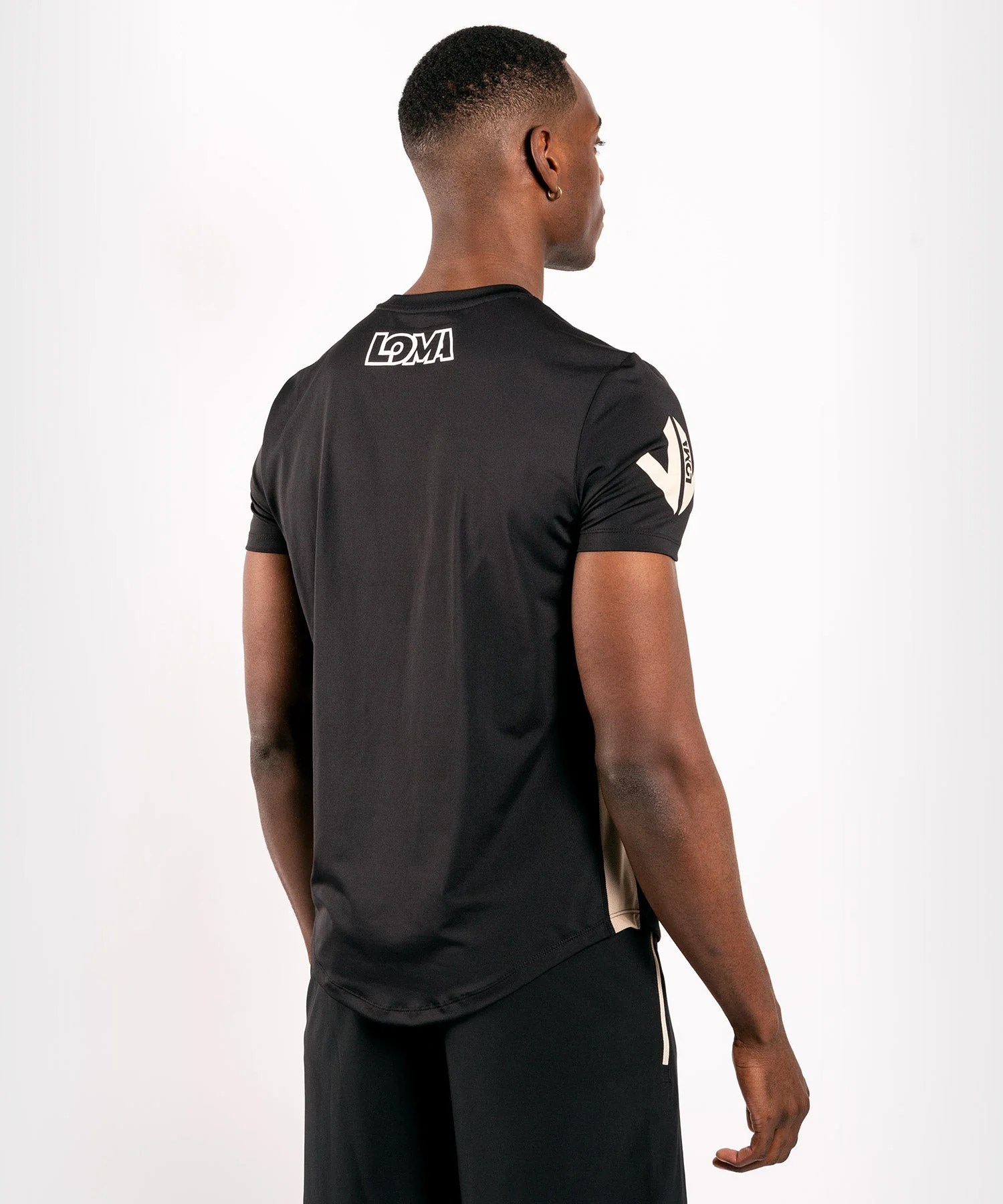 Venum Origins Dry Tech T-Shirt - Schwarz/Weiß - Image 5
