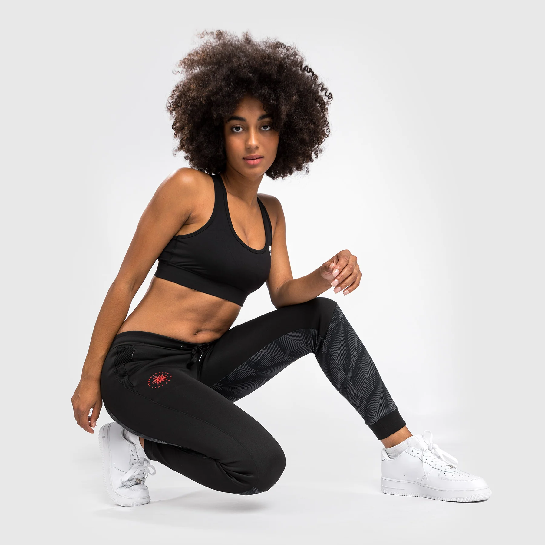 Venum Phantom Jogginghose - Für Frauen - Schwarz/Rot - Image 4