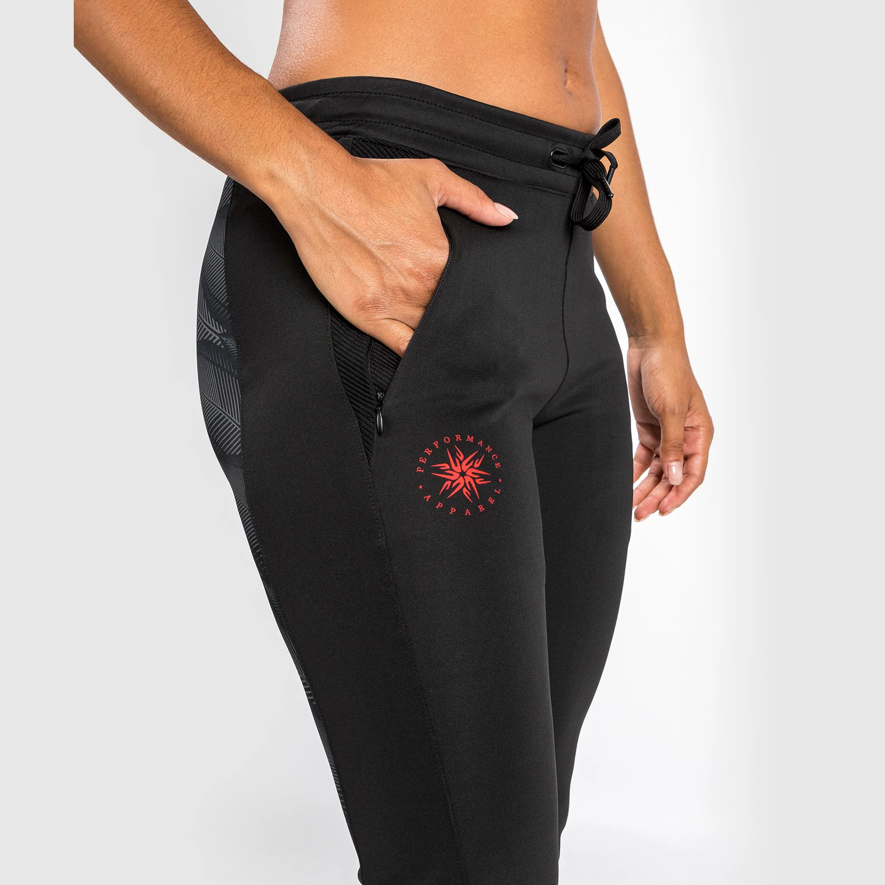 Venum Phantom Jogginghose - Für Frauen - Schwarz/Rot - Image 8
