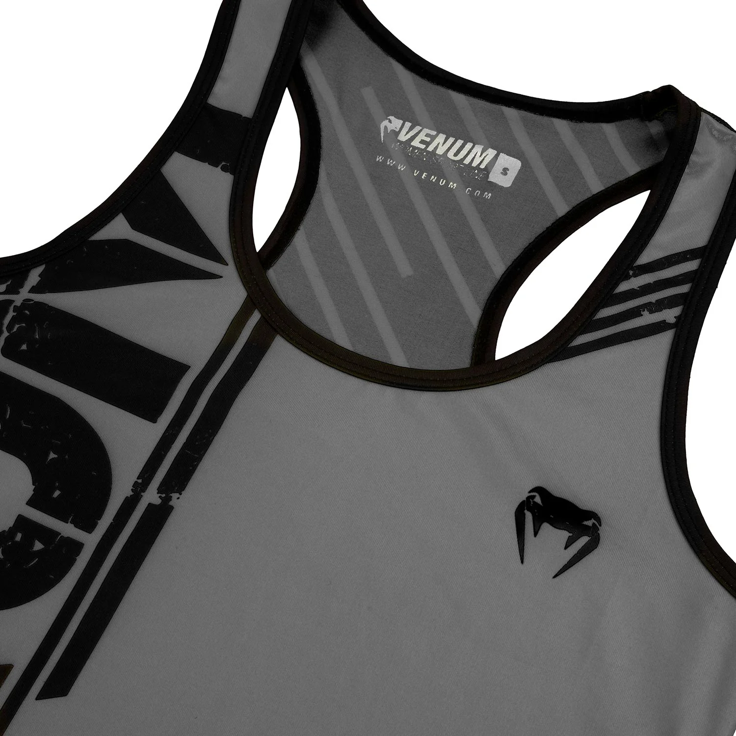 Venum Power Tank Top - Grau/Schwarz - Image 4