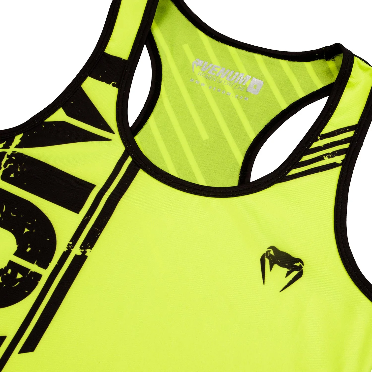 Venum Power Tank Top - Neongelb/Schwarz - Image 4
