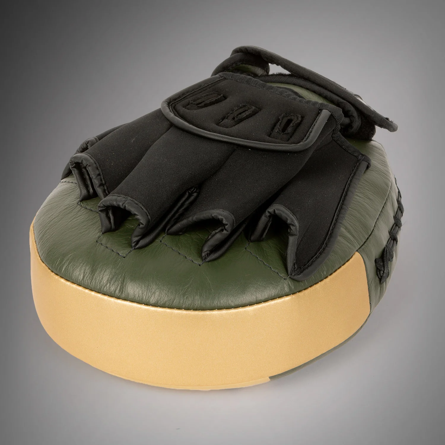 Venum Pro Boxing - Large Punch Mitts (Paar) - Khaki/Gold - Image 6