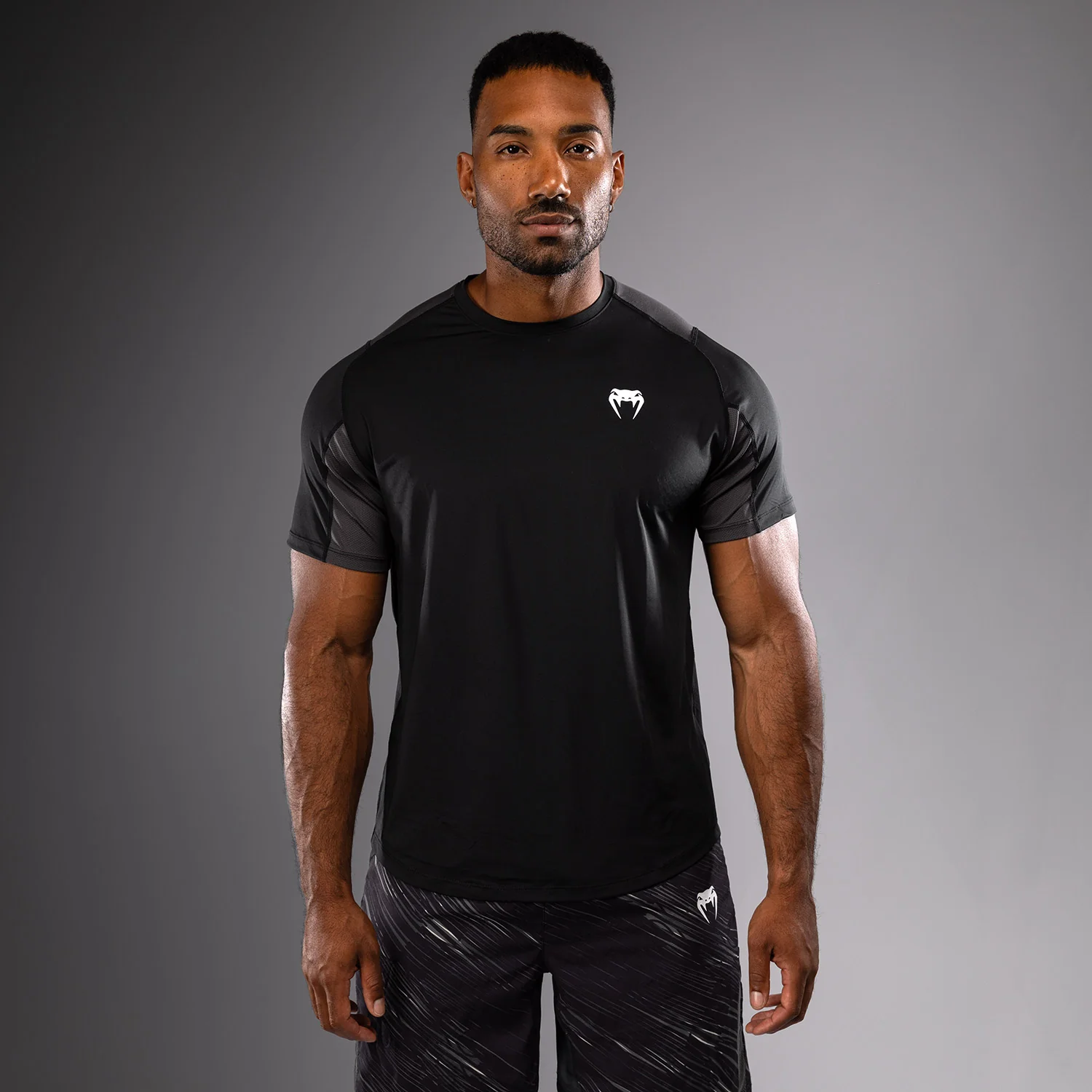 Venum Rapid Dry-Tech T-shirt - Schwarz/Sturmgrau