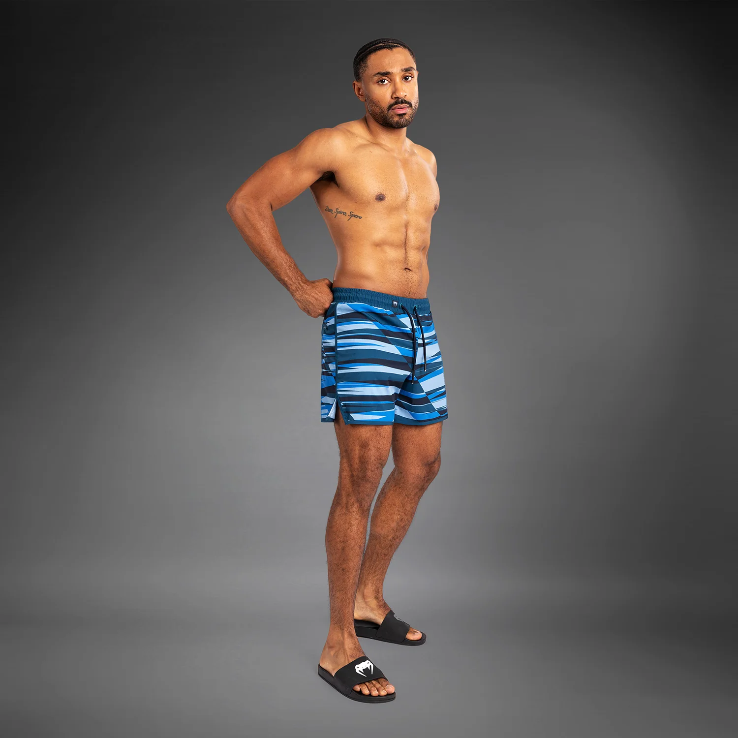 Venum Rapid Herren Badeshorts - Dunkelblau - Image 3