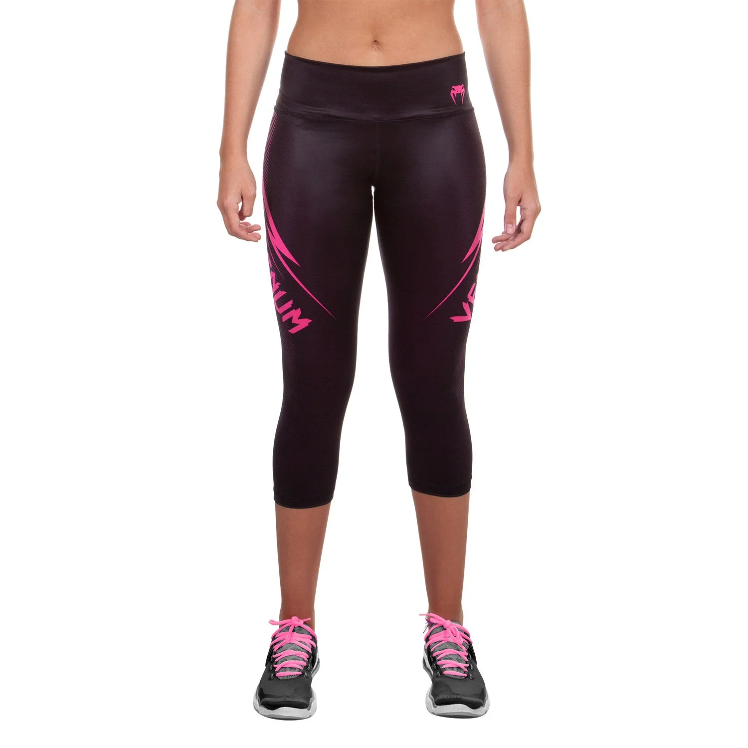 Venum Razor Leggings - Schwarz/Rosa - Image 2