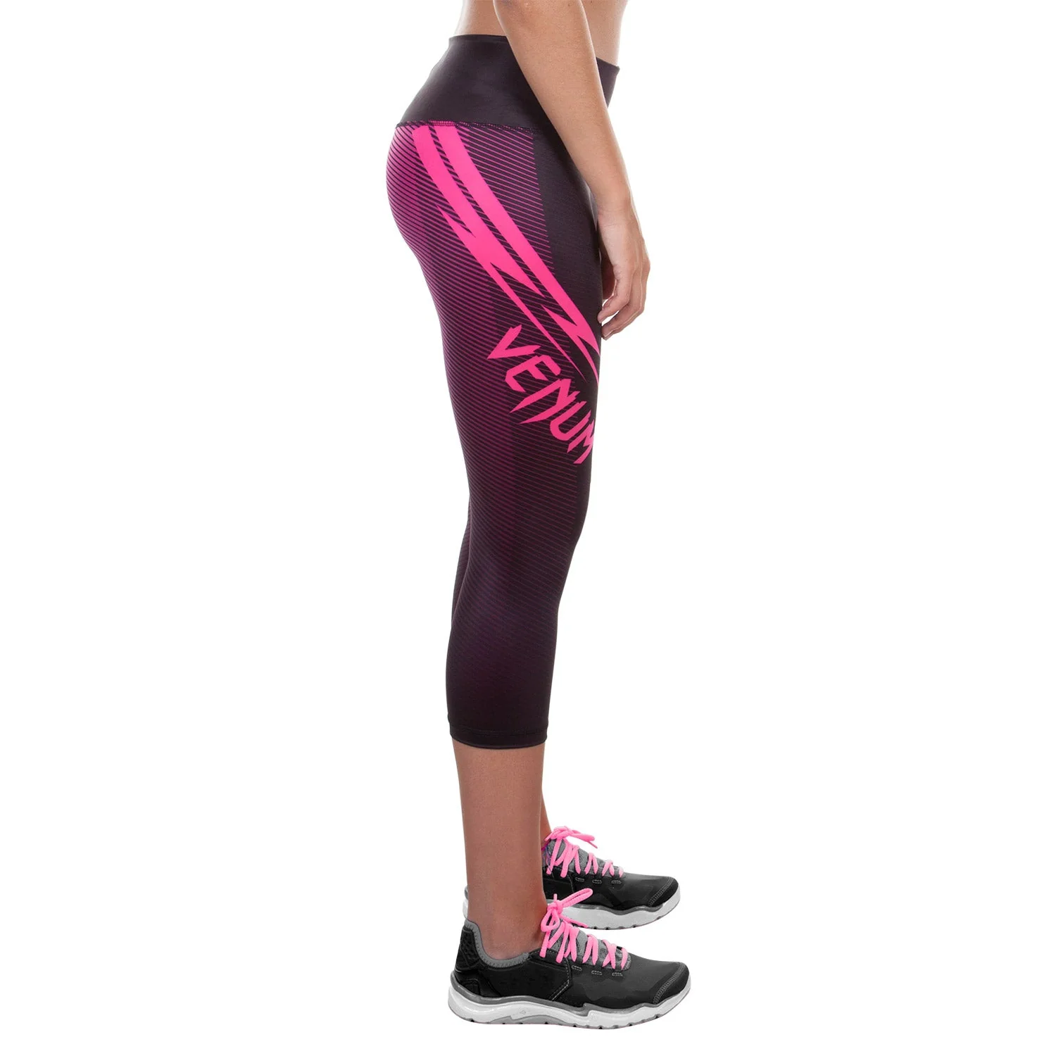 Venum Razor Leggings - Schwarz/Rosa - Image 4