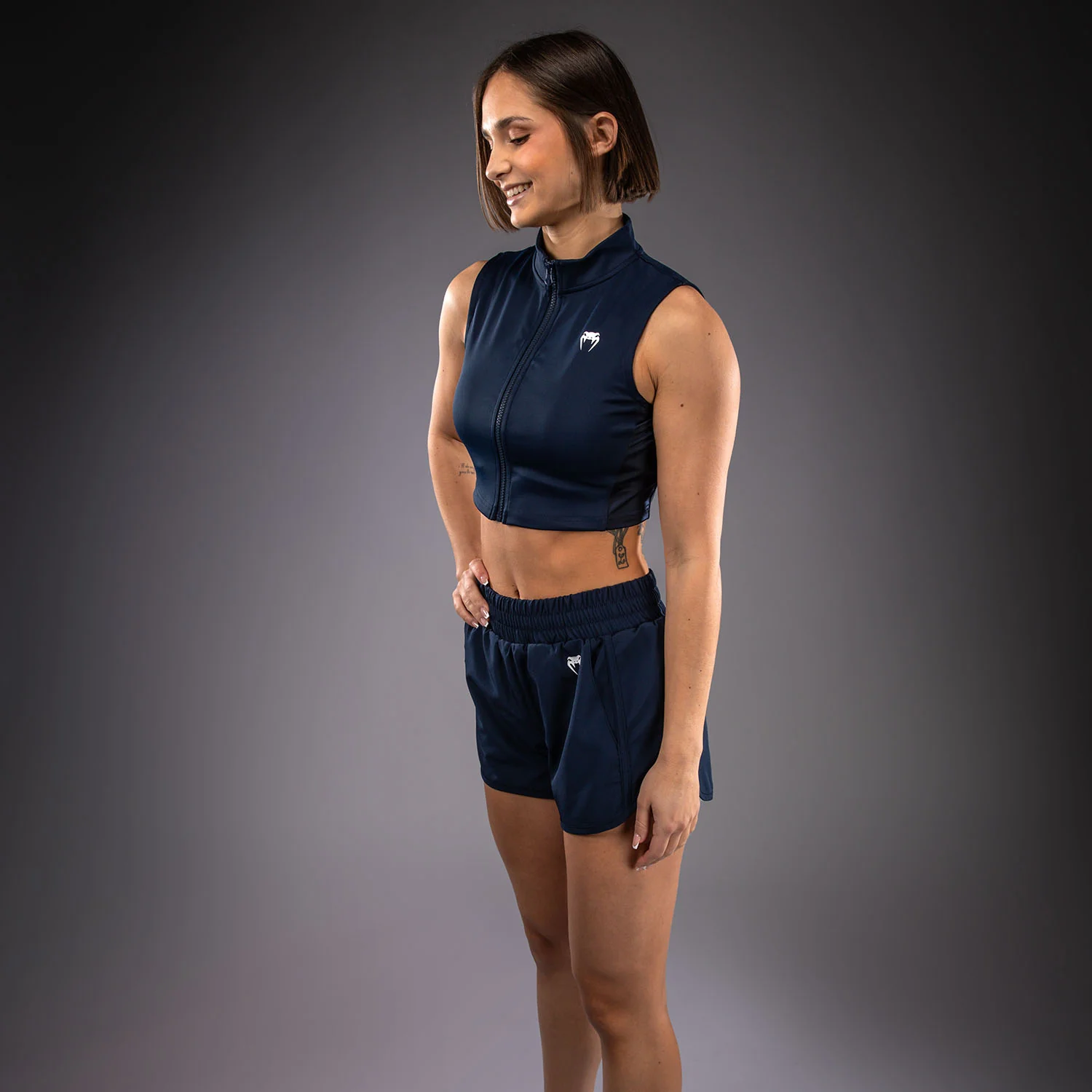 Venum Sculpt Shape Crop-Top Für Damen - Marineblau - Image 3