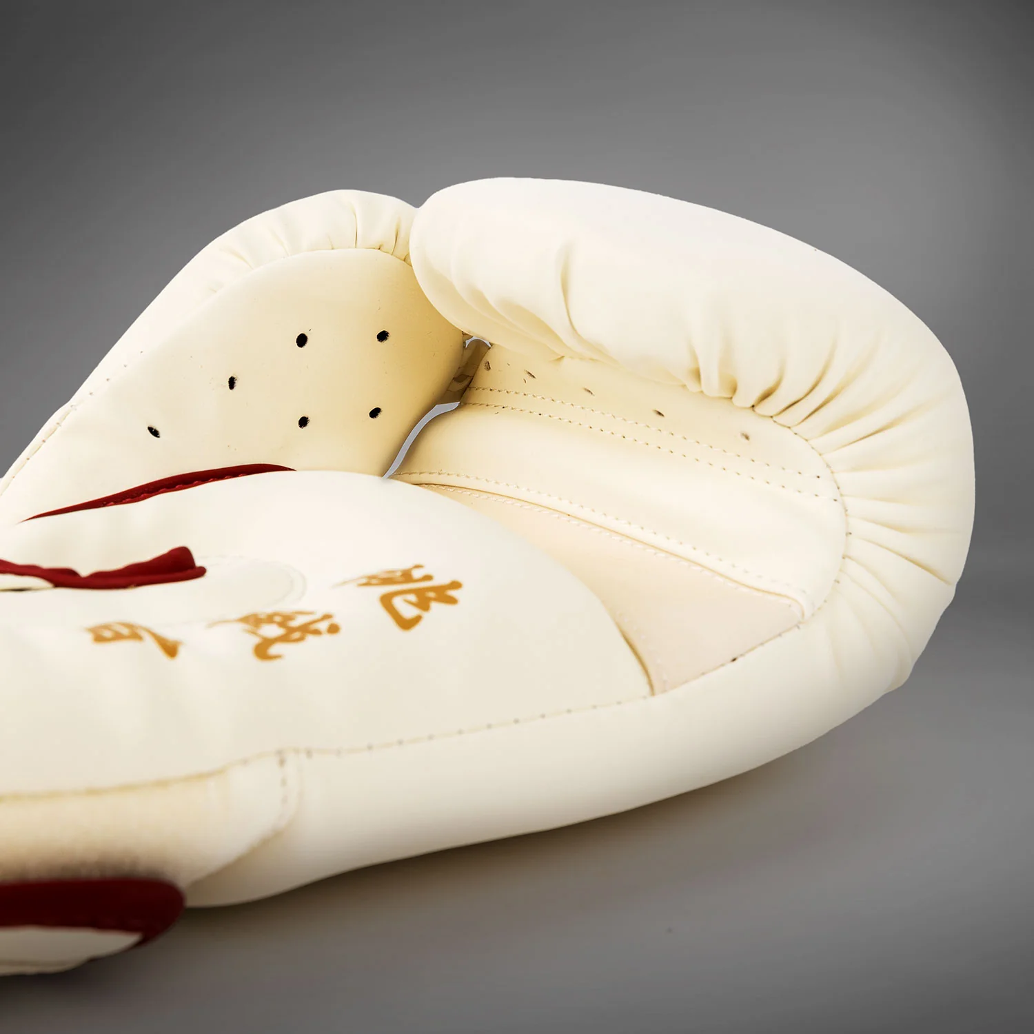 Venum Serpenti Boxhandschuhe – Elfenbein/Burgunder - Image 4