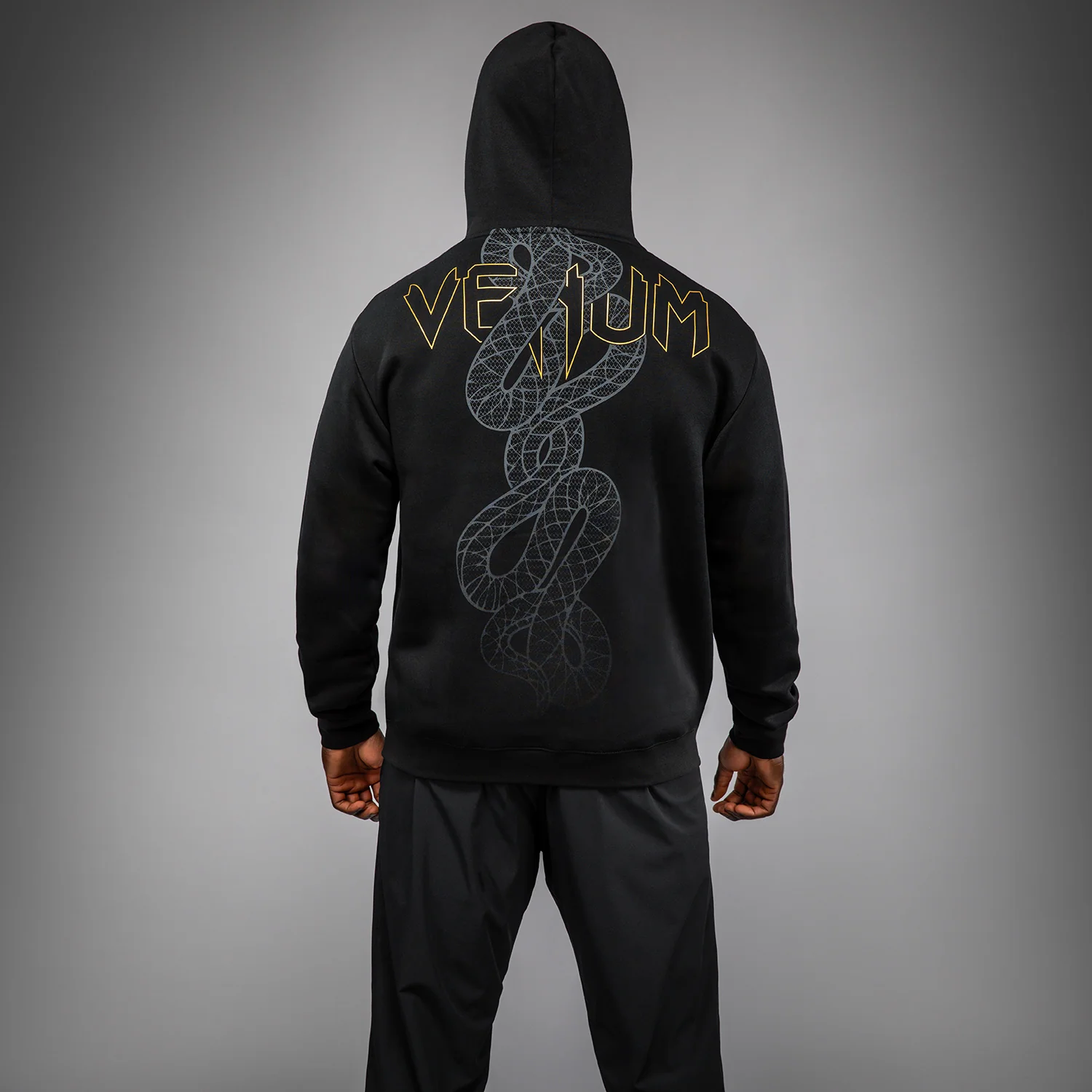 Venum Serpenti Hoodie – Schwarz/Silber/Gold