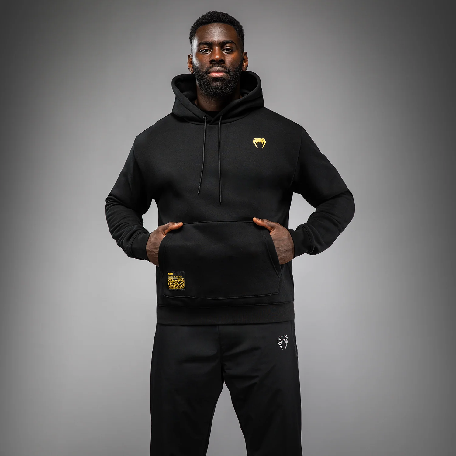 Venum Serpenti Hoodie – Schwarz/Silber/Gold - Image 3