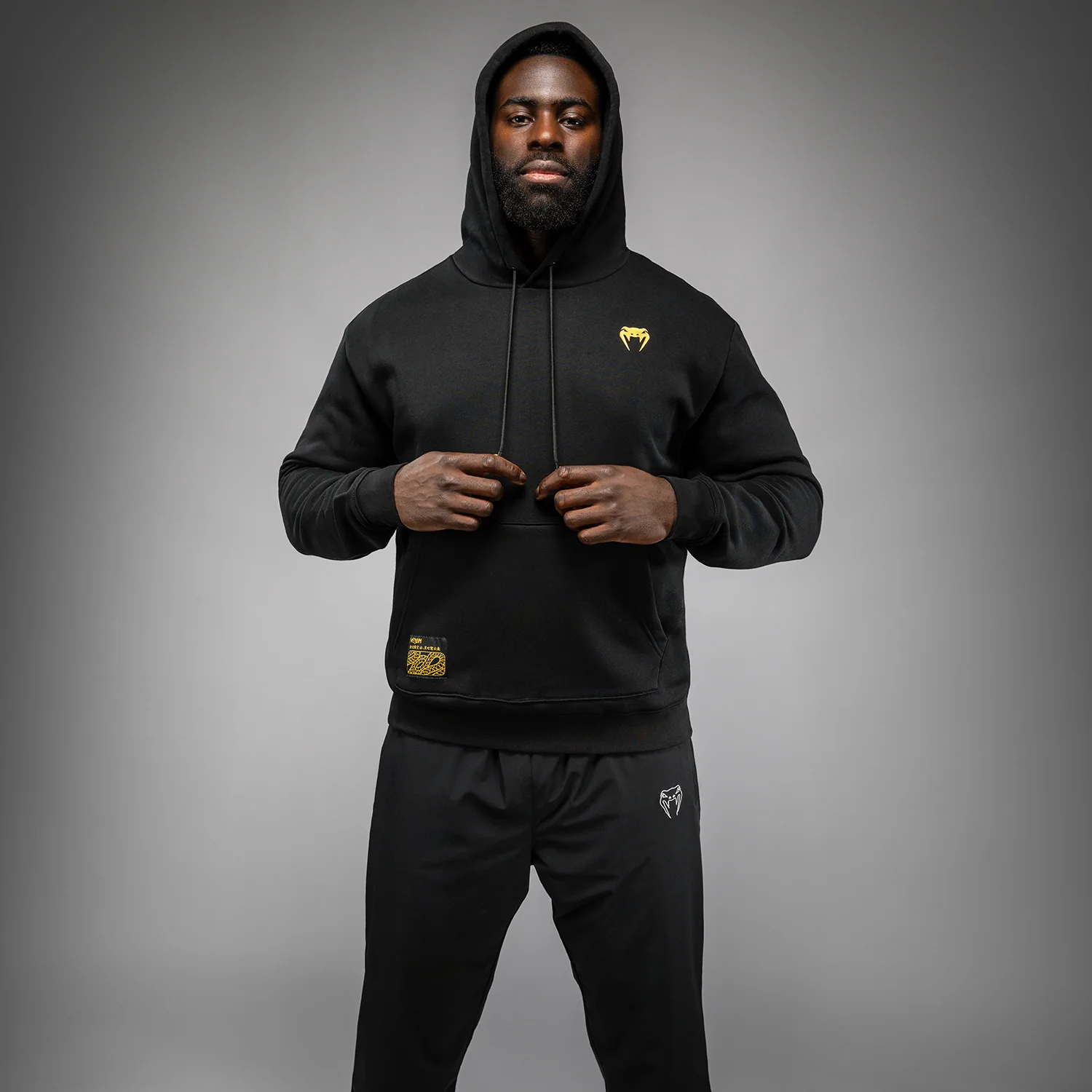 Venum Serpenti Hoodie – Schwarz/Silber/Gold - Image 5