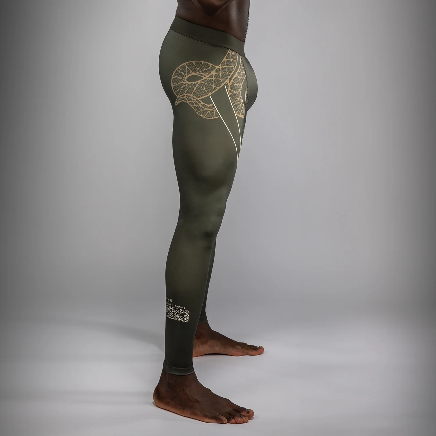 Venum Serpenti Spats – Khaki/Bronze/Ivory - Image 2